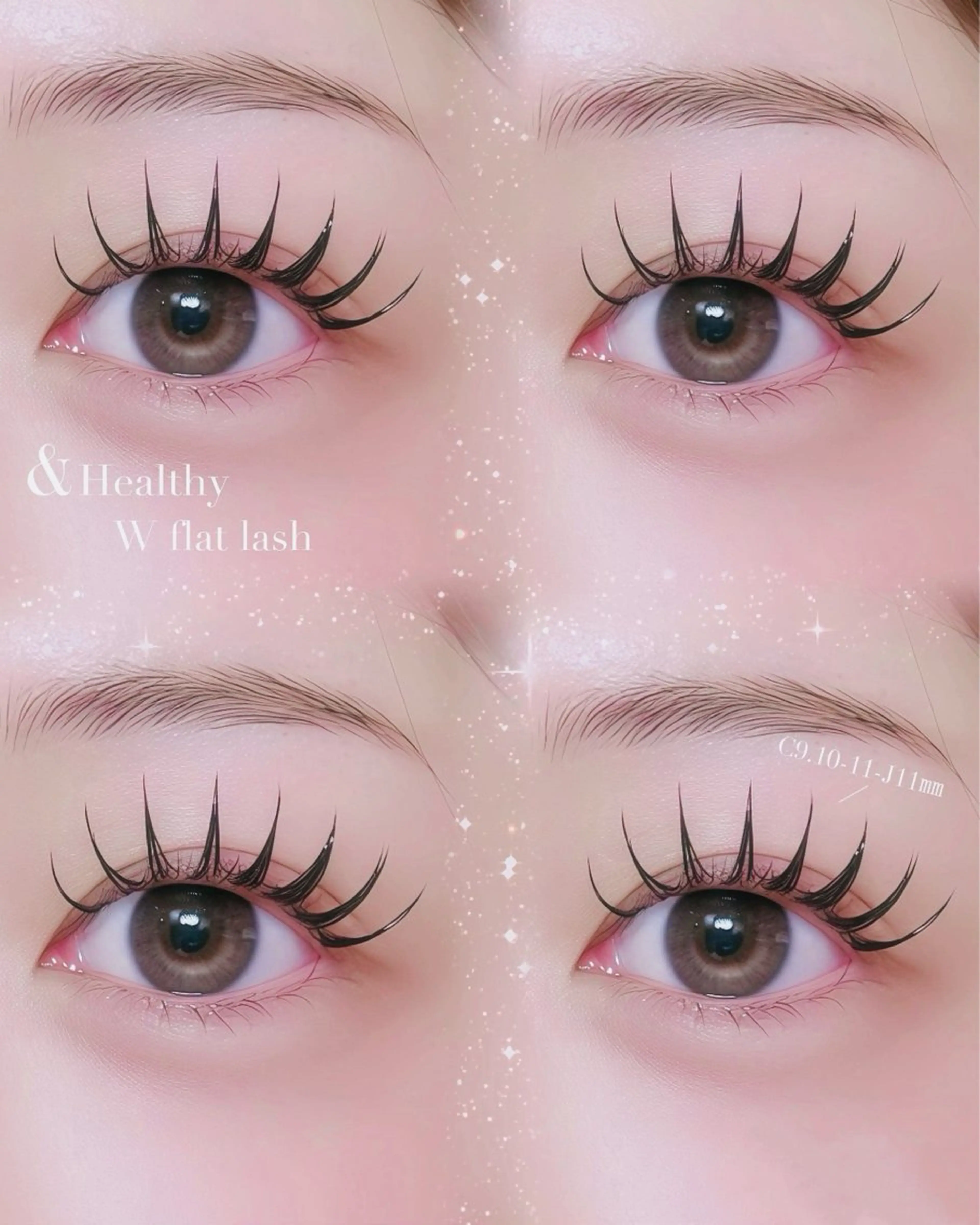 【& healthy】🎀LED +パーマ+フラット120本or W flat lash 80束🫧アイシャンプーの写真