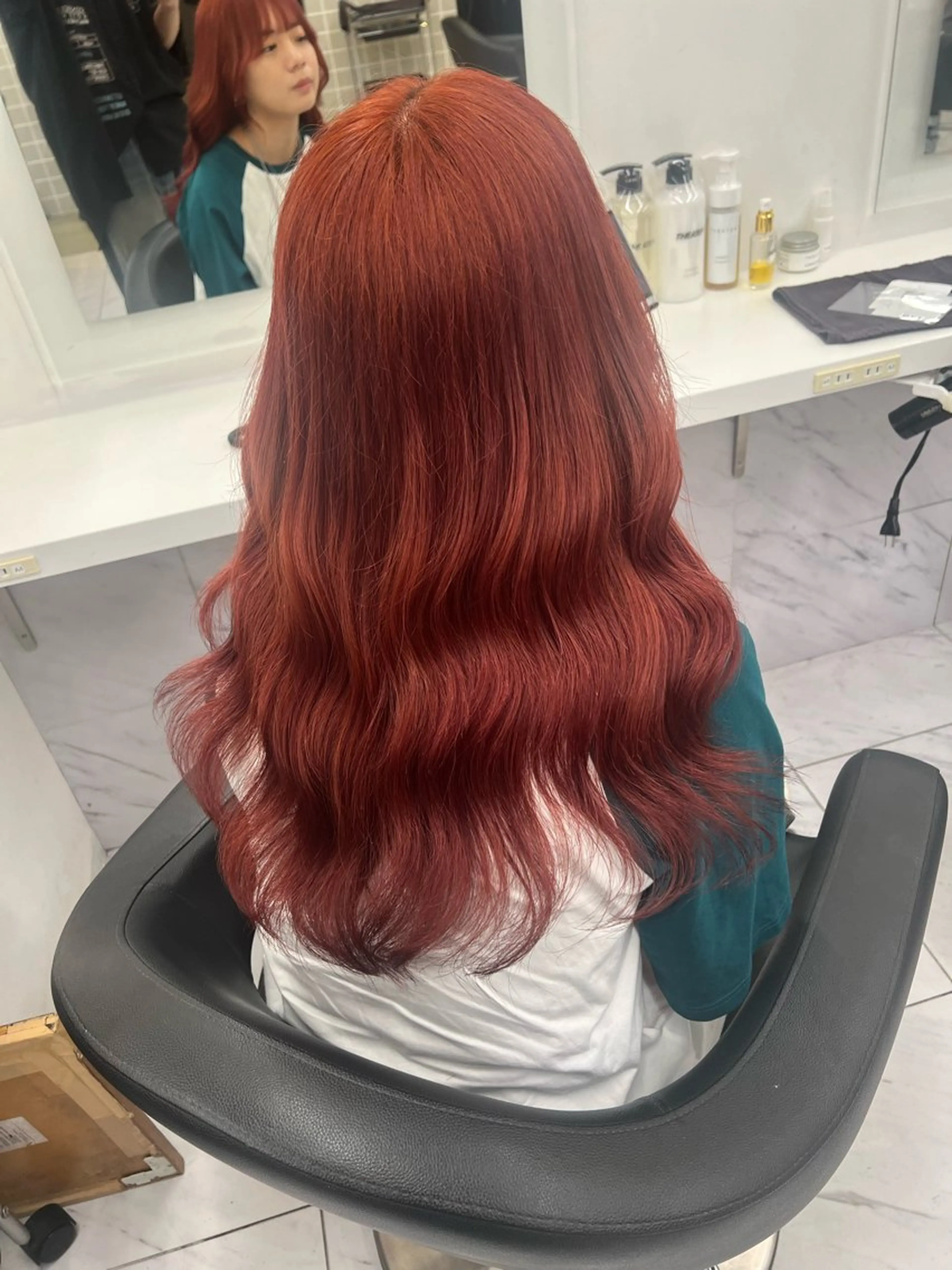 ロング カラー ヘアカラー 韓国レイヤーカット /REIのヘアスタイル