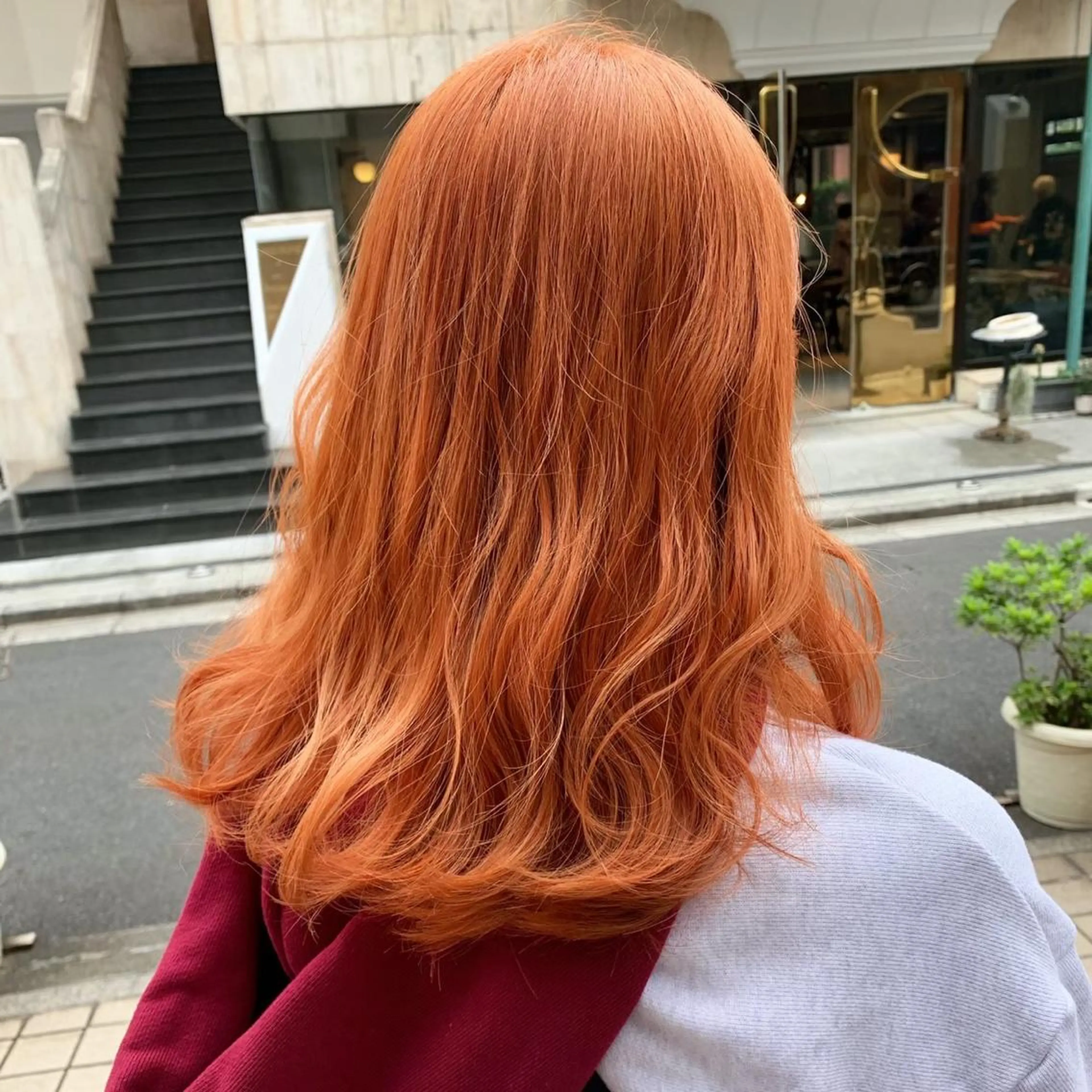 ✨明るくしたい方へ✨🍊暖色用🍊ダブルカラー（プリーチ込み）の写真