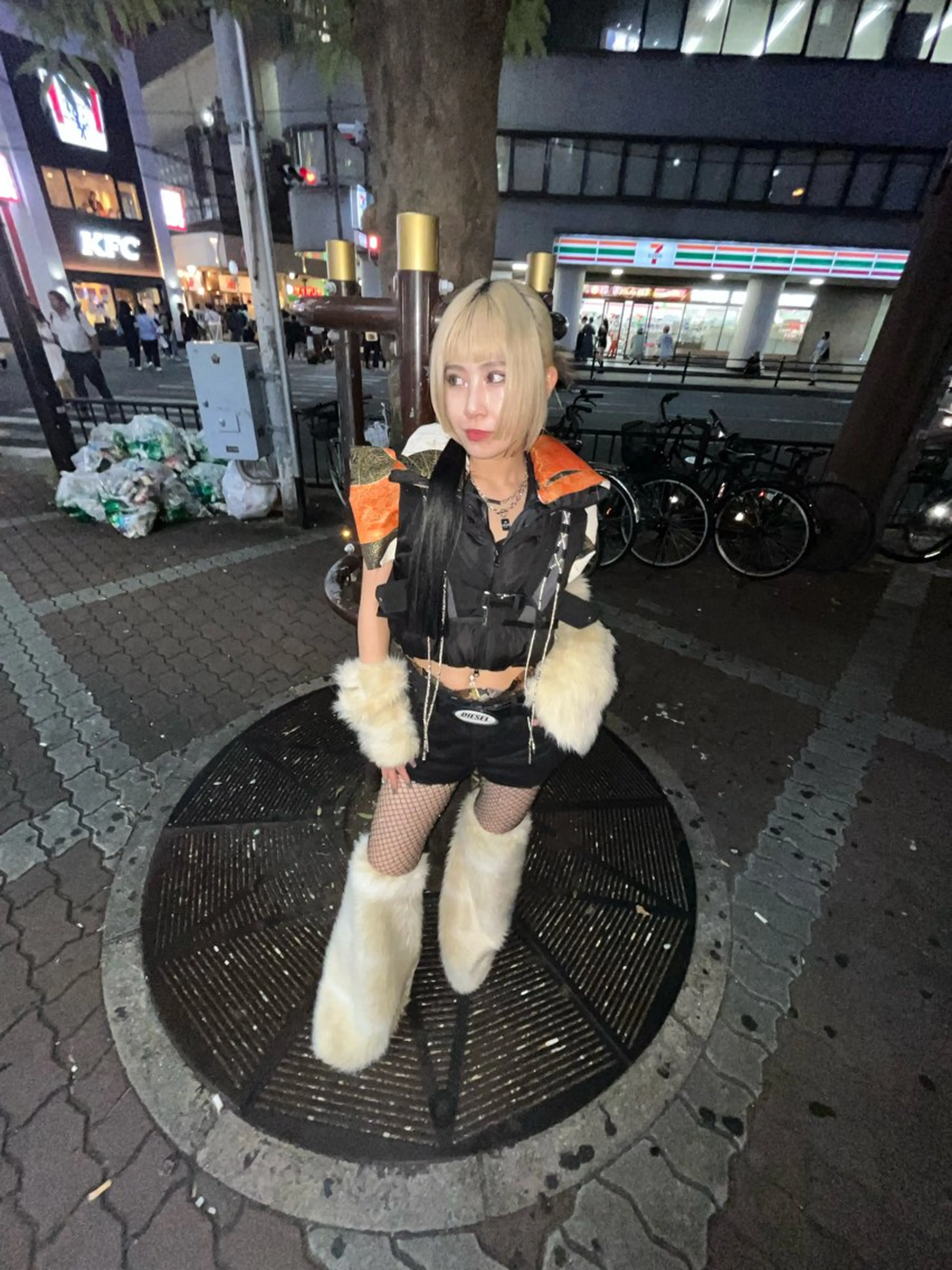 セミロング カラー カット ヘアカラー トリートメント ワンホンヘア ケラチン/Kaitoのヘアスタイル