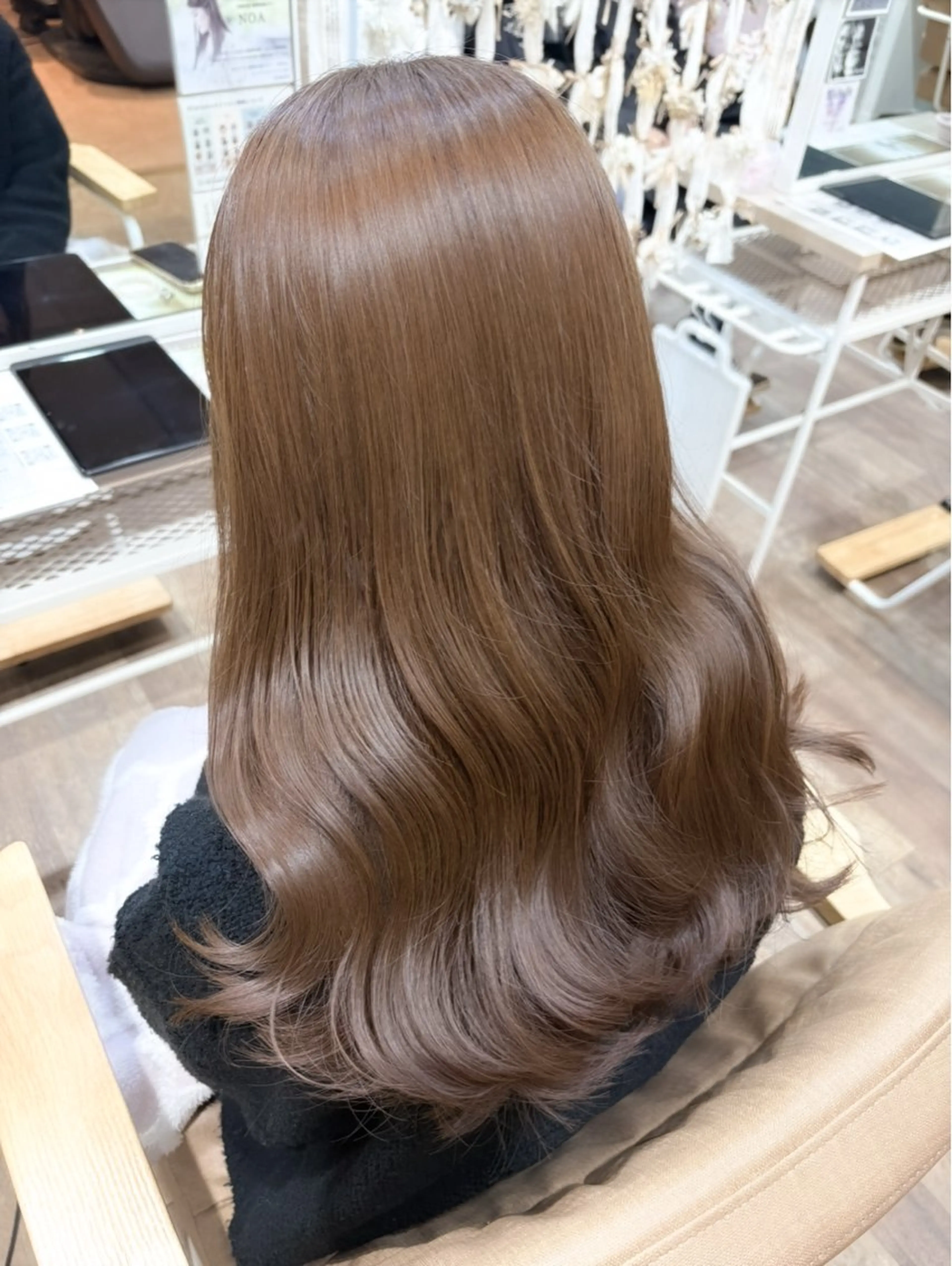 ロング カラー ブラウンカラー カット ヘアカラー トリートメント ブラウンカラー 🫧tomoka🫧のヘアスタイル