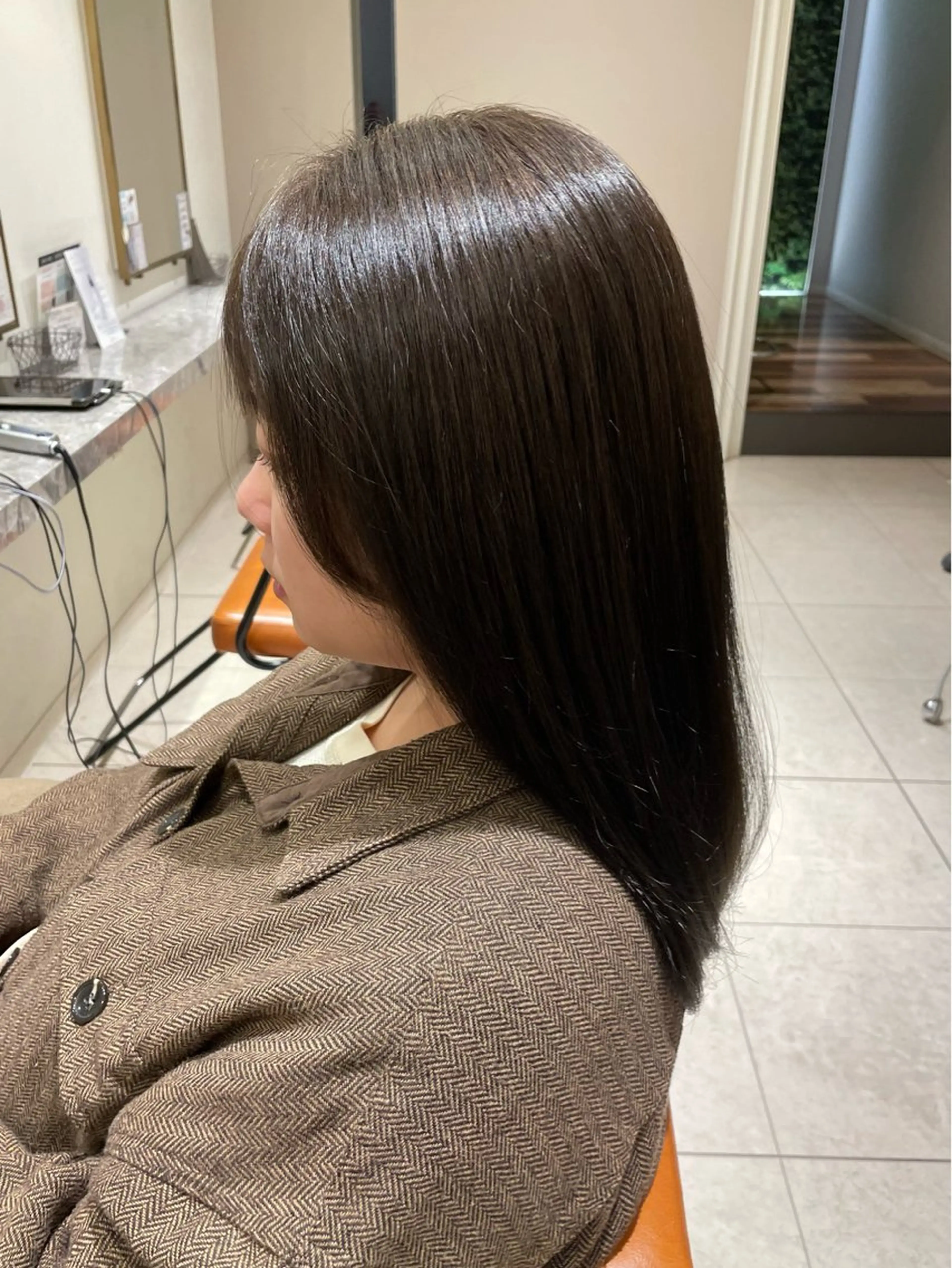 セミロング カラー カット ヘアカラー トリートメント Merry  Land日吉所属・暖色/ベージュ/ メンズ/鈴木彩のヘアスタイル