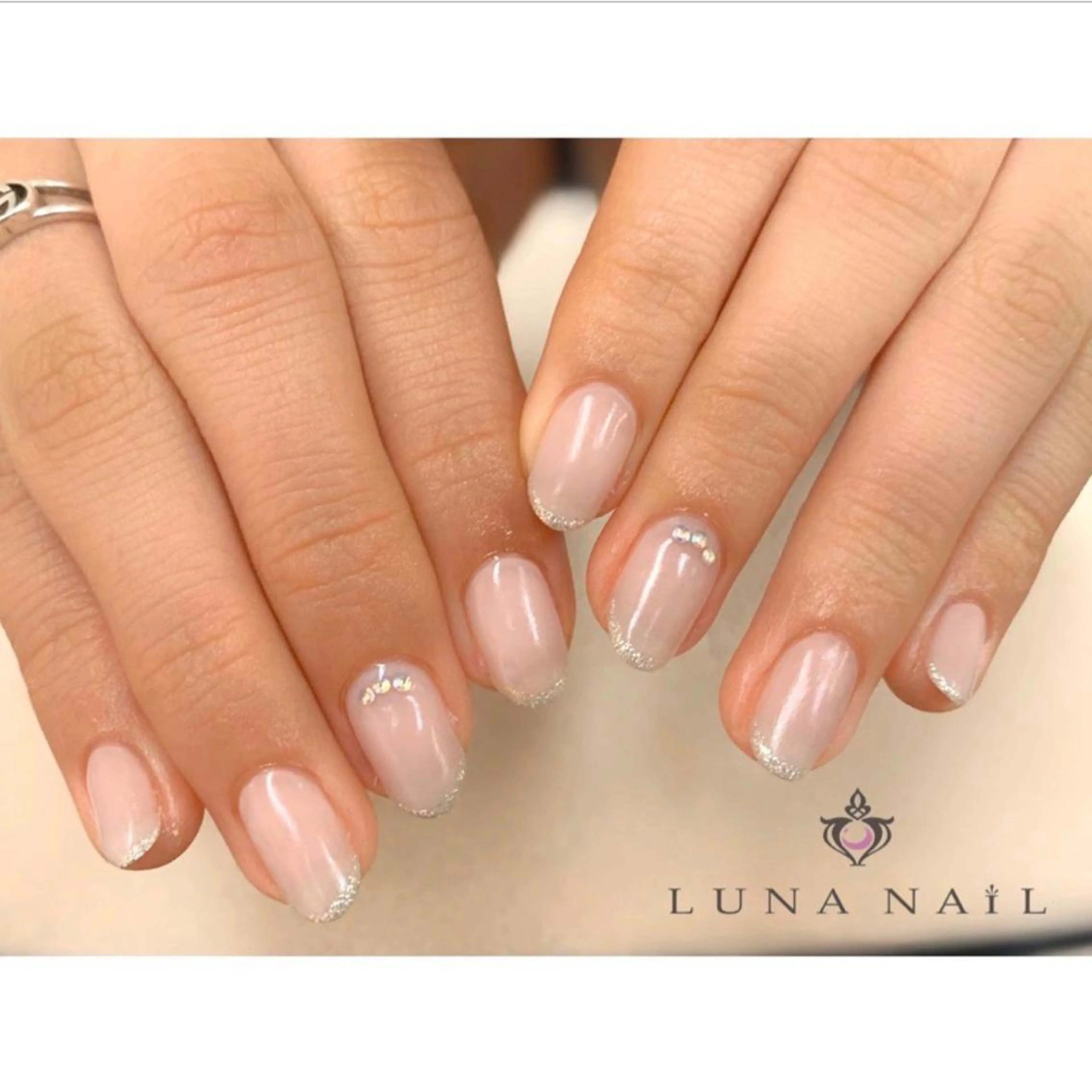 ネイル ラメ(グリッター) アトリエ　ミモザ所属・いまむら あかりのネイルデザイン