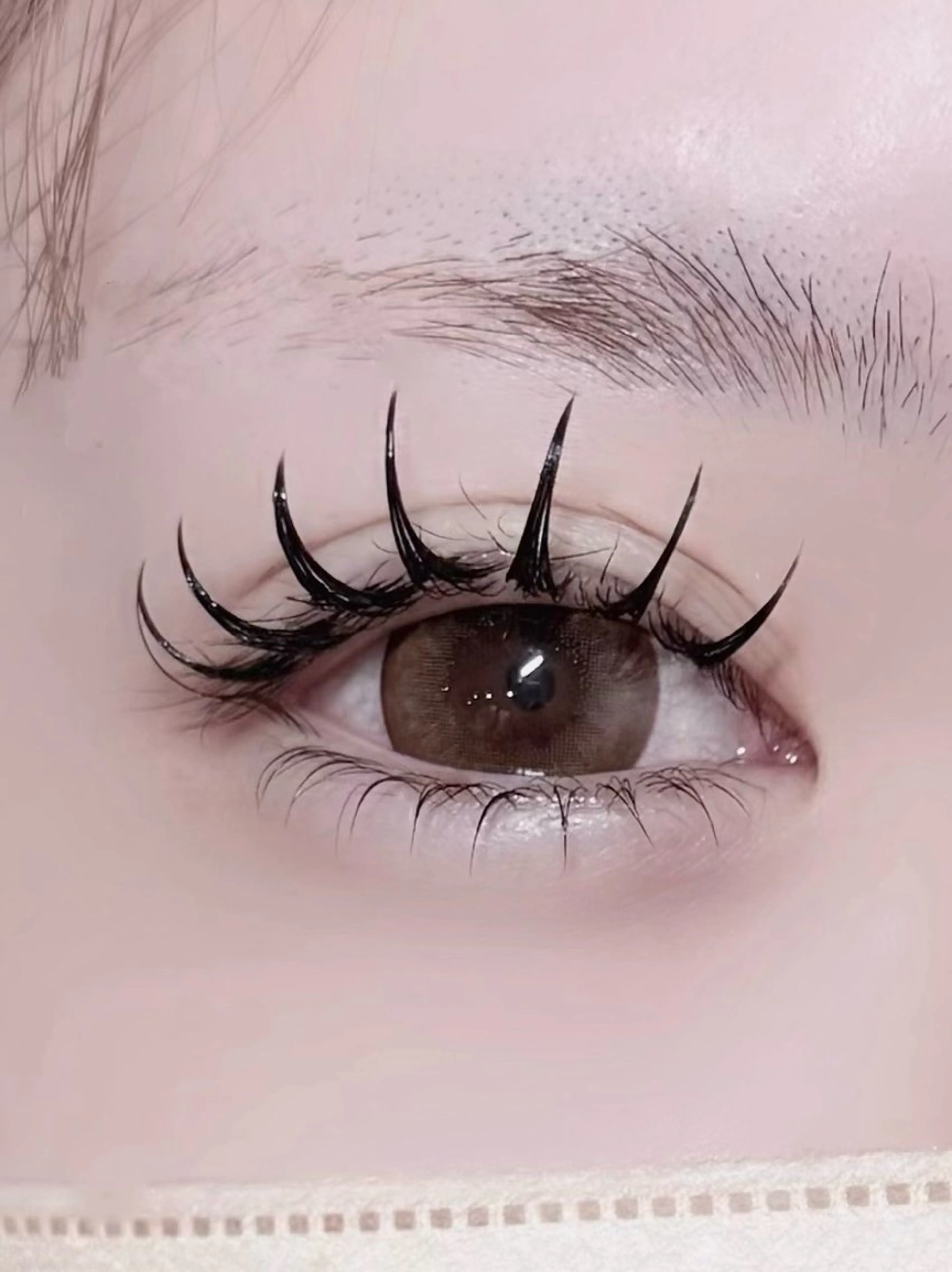 マツエク・マツパ フラットラッシュ まつげパーマ 下まつげエクステ まつ毛と眉毛の専門店 Beautrip 天神今泉店所属・yui.y ⠀のマツエク・マツパデザイン