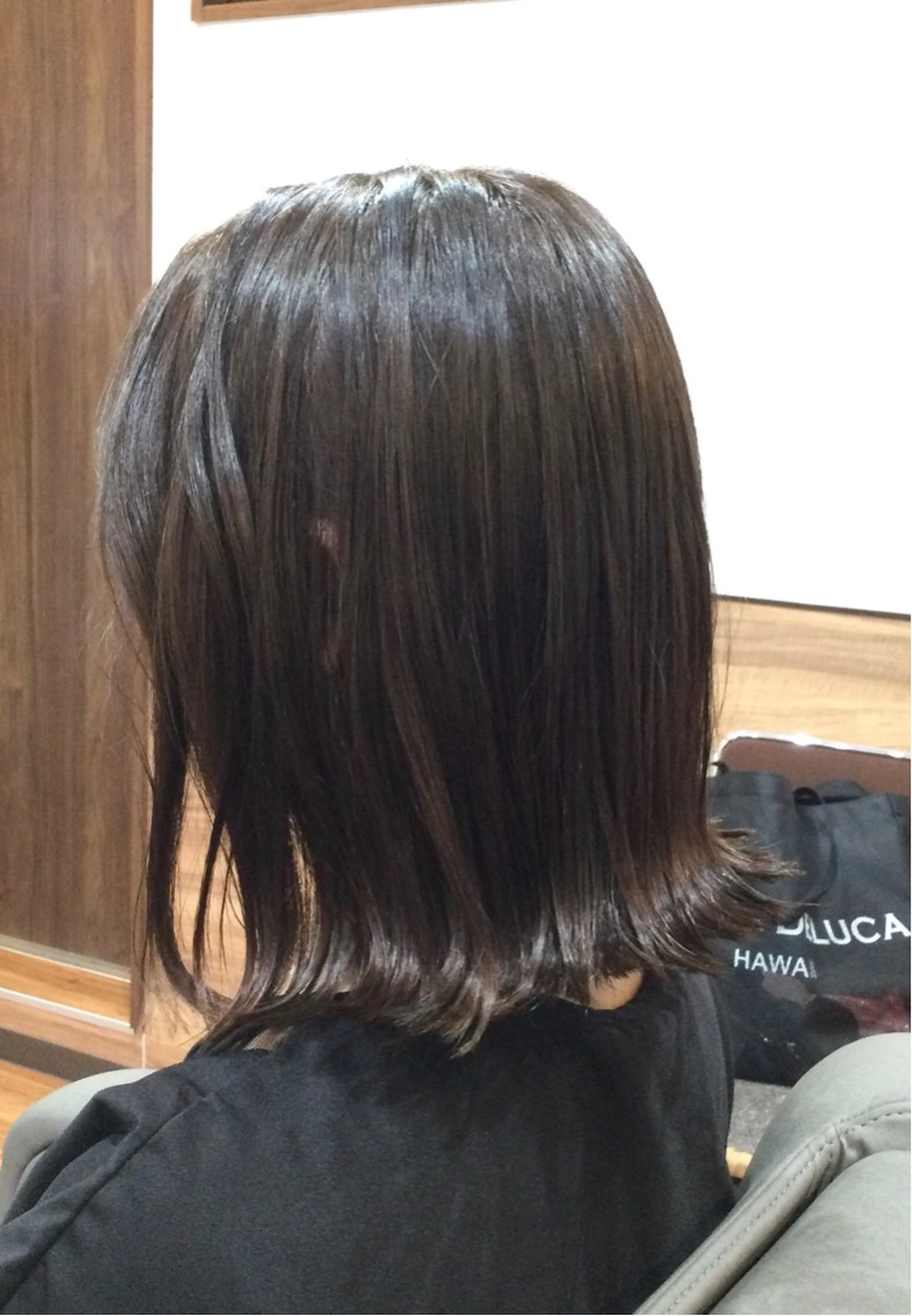 ミディアム カラー 縮毛矯正 トリートメント Annon プライベートサロンのヘアスタイル