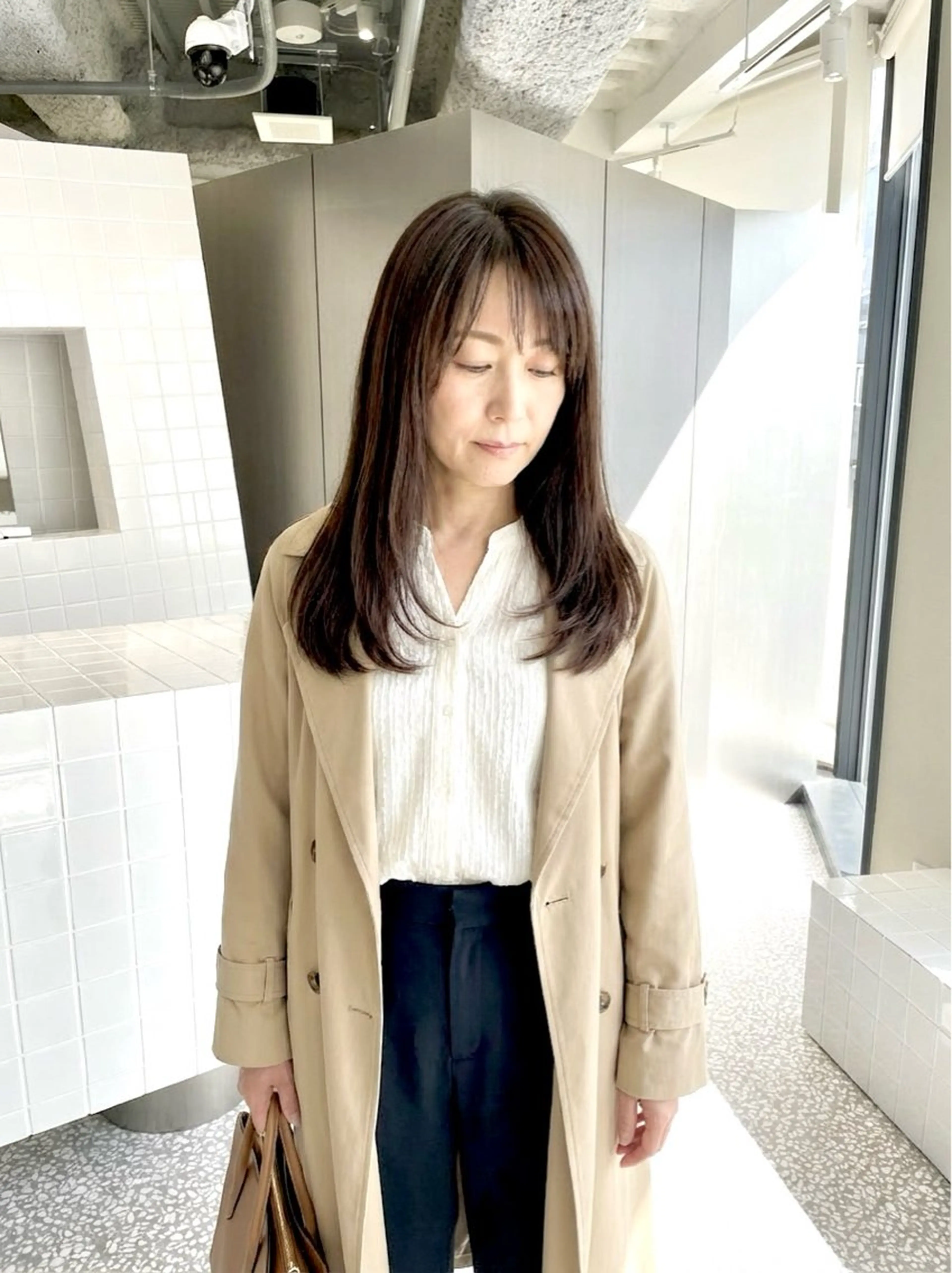 セミロング カラー イサミ カズヒロのヘアスタイル