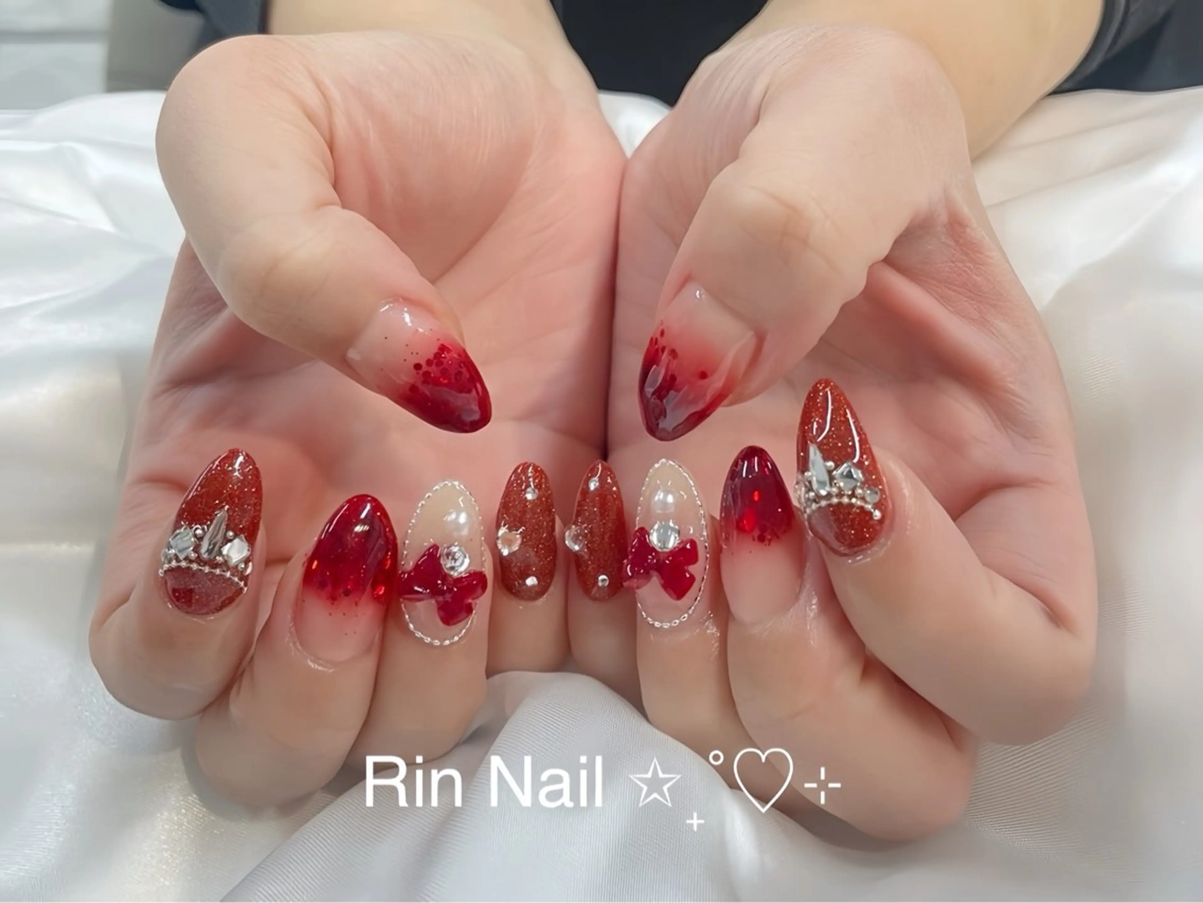 ネイル アートネイル ロングネイル ニュアンスネイル スカルプネイル ネイルチップ ハンドネイル Rin Nail 新大久保店のネイルデザイン