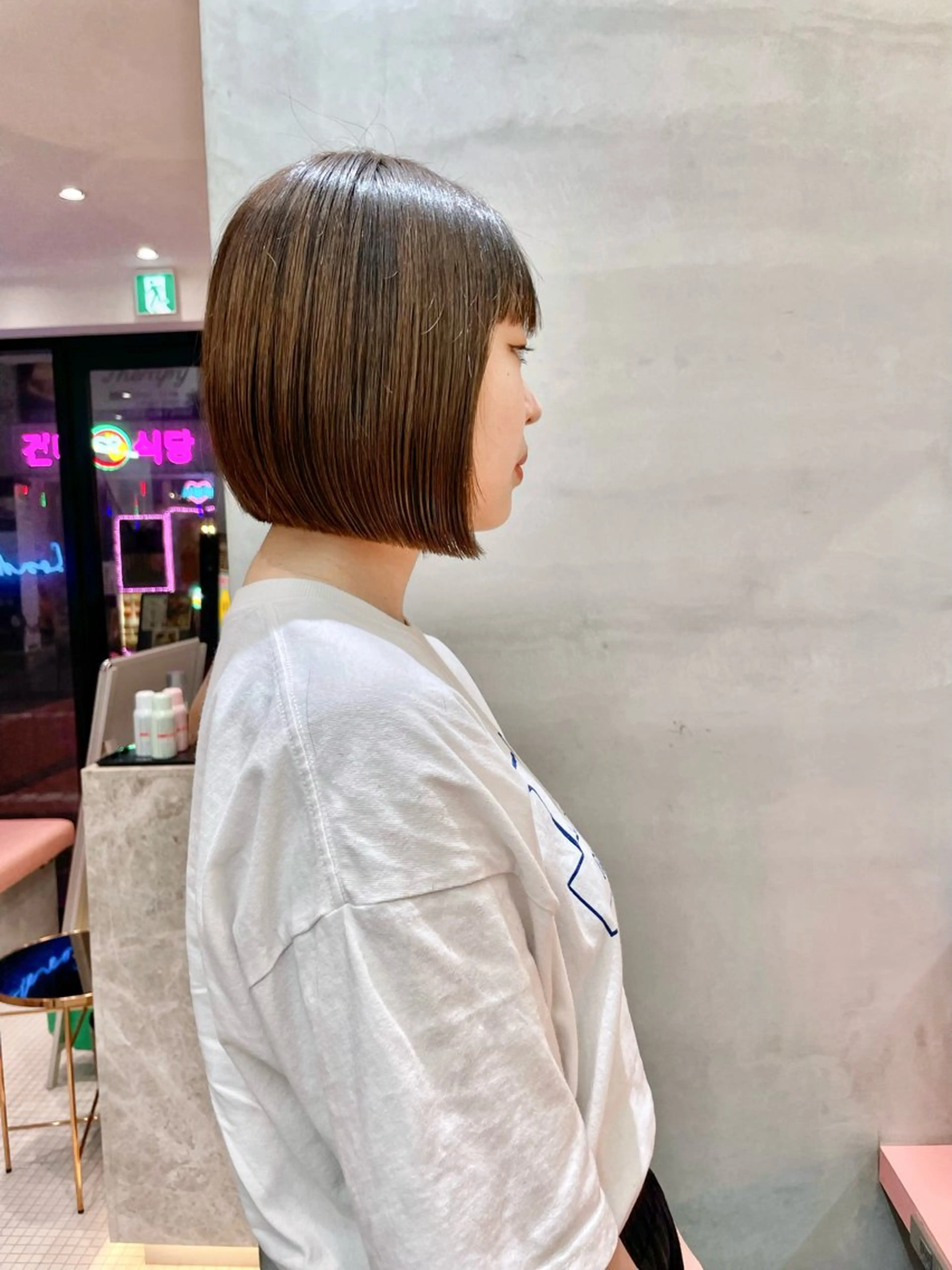 ショート Misaki /ボブ/縮毛矯正のヘアスタイル