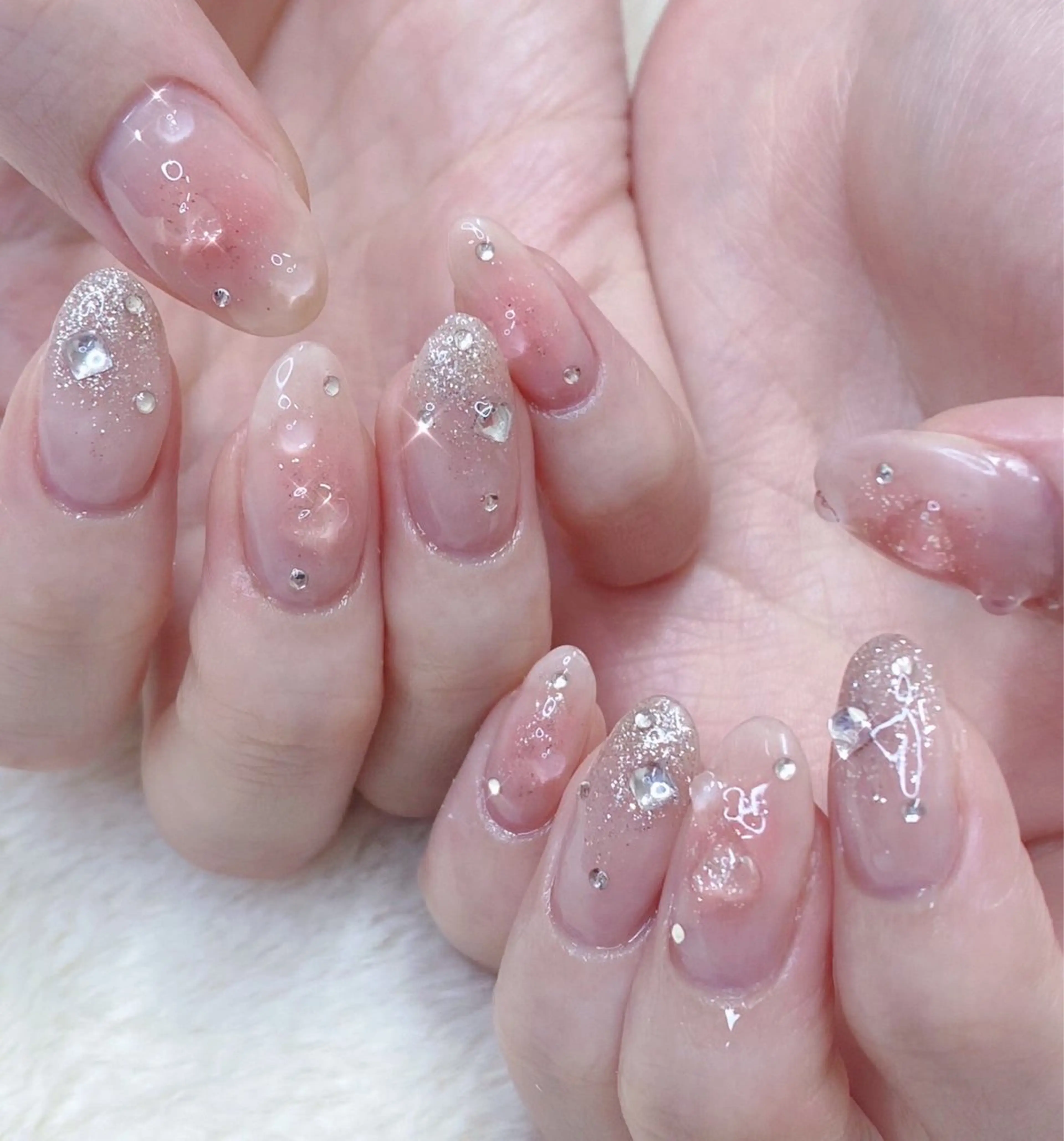 ネイル フットネイル ジェルネイル 氷ネイル・うるうるネイル 韓国ネイル オフィスネイル 大門浜松町 ネイルのネイルデザイン
