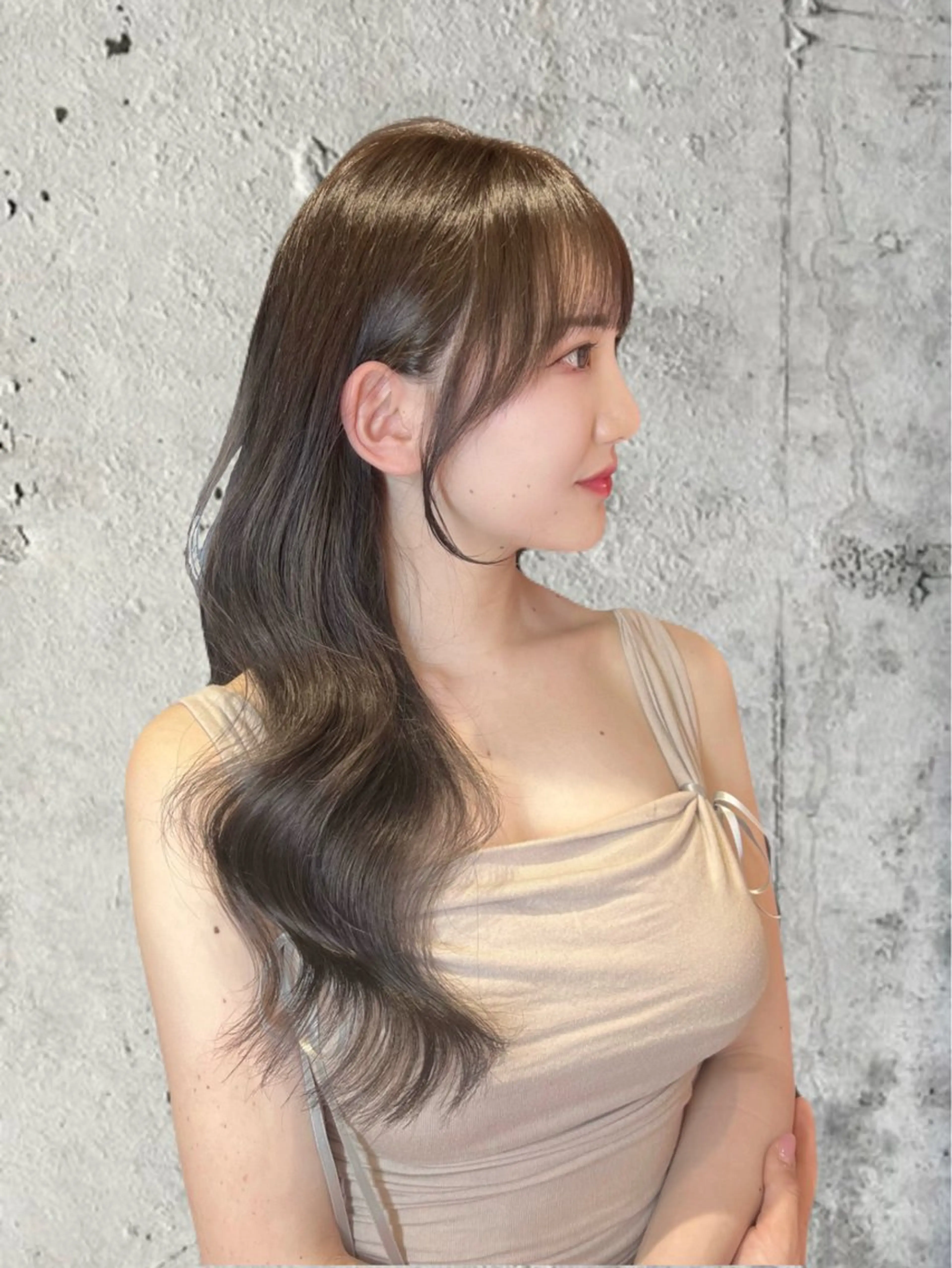 ロング カット 韓国/縮毛矯正/ カンタのヘアスタイル