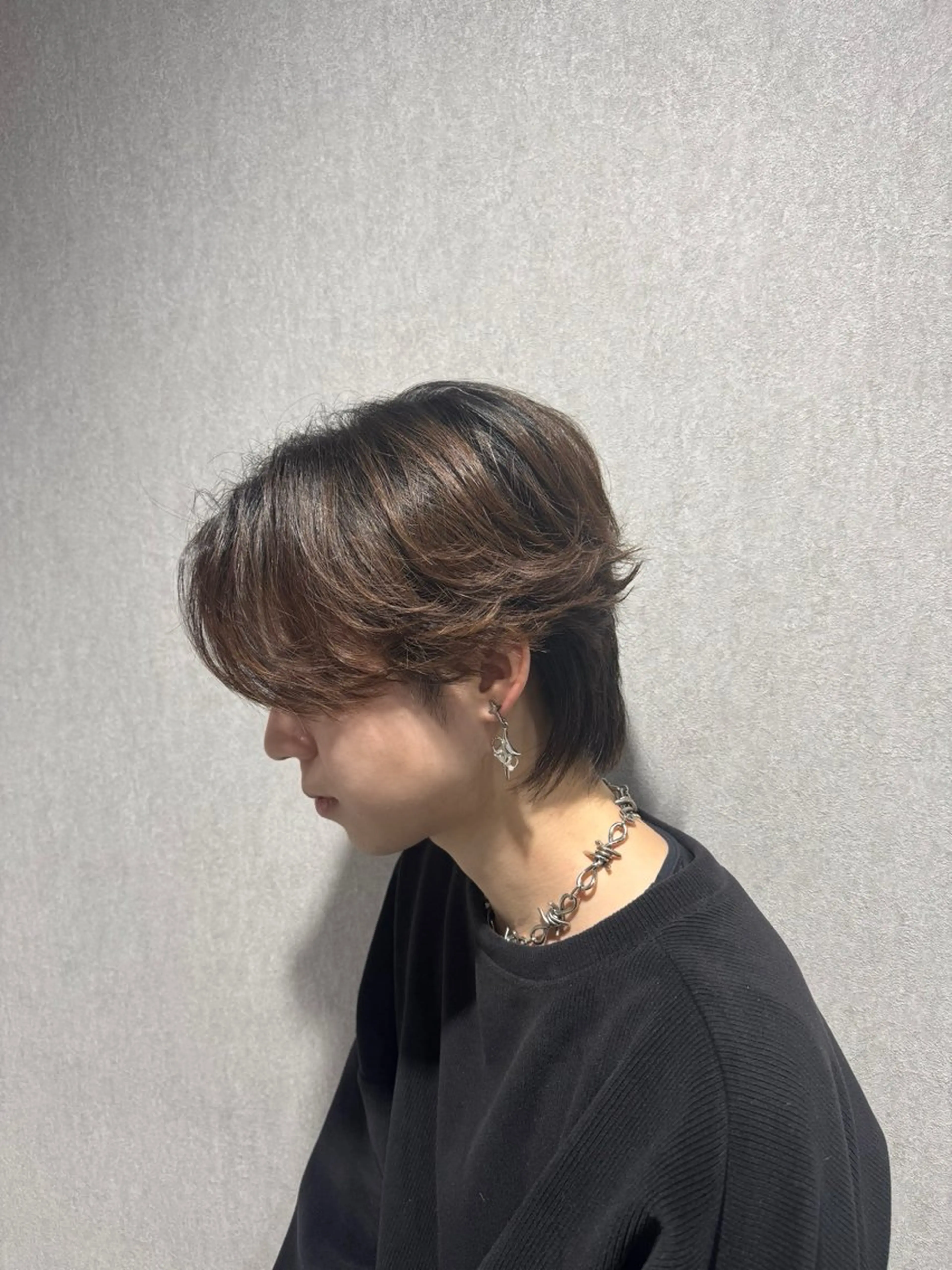 メンズ メンズウルフカット ウルフカット 曲がる縮毛/カルマパ ーマ/池袋/横村大全のヘアスタイル