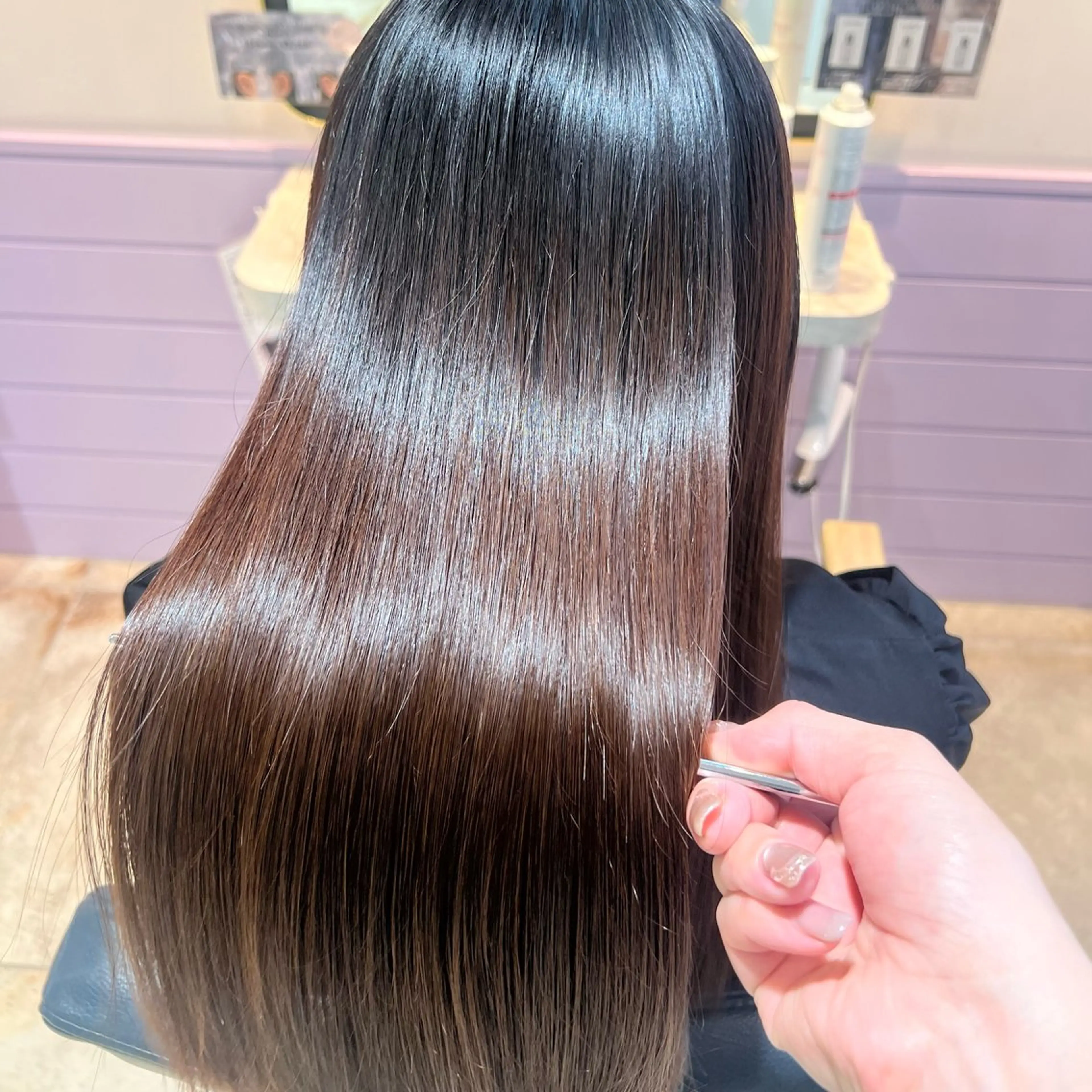 セミロング 縮毛矯正 トリートメント 縮毛矯正 トリートメント 髪質改善✨石塚 真梨奈のヘアスタイル