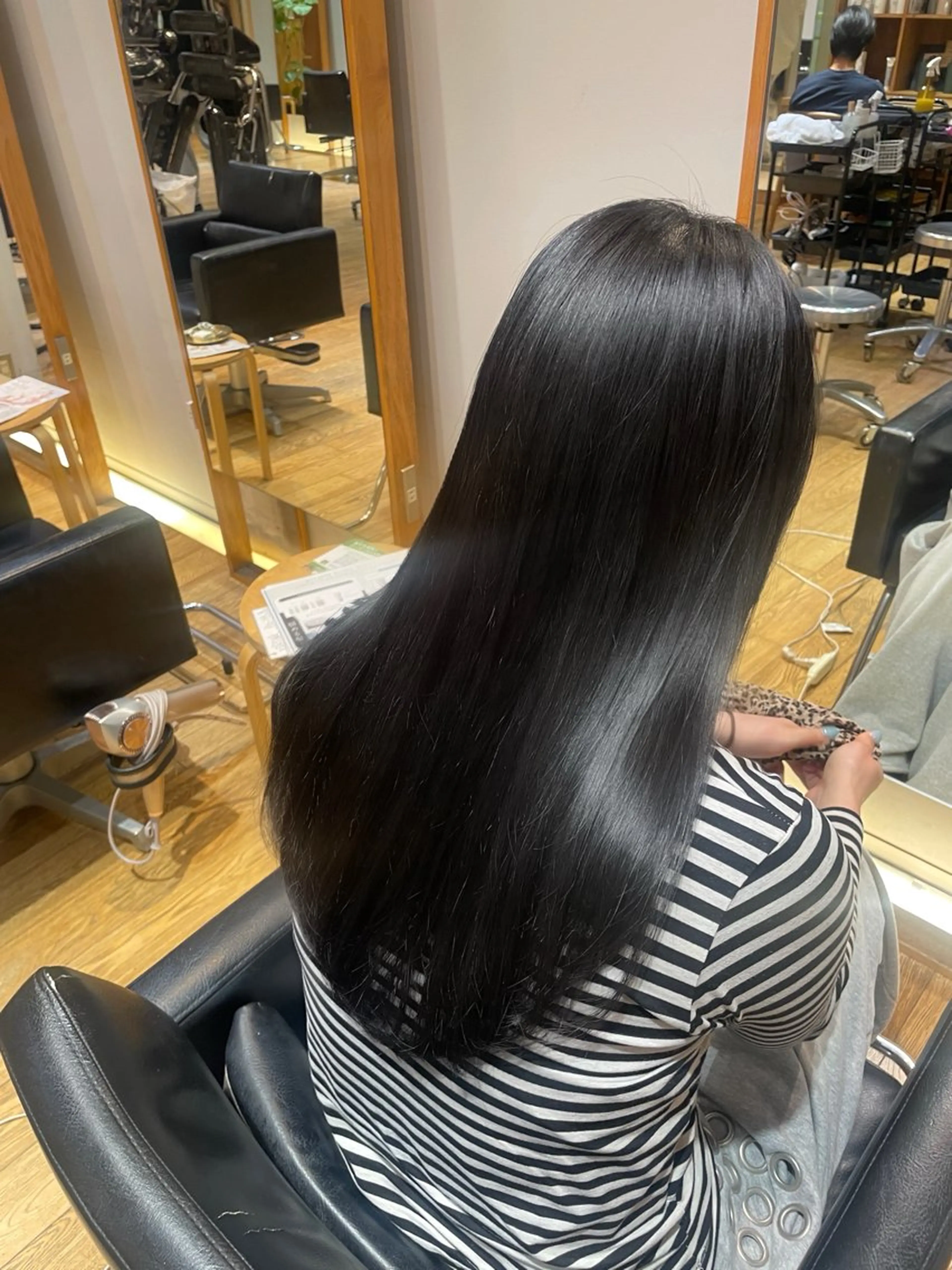 ロング パーマ 縮毛矯正 カット 縮毛矯正 縮毛矯正/レイヤー /ひかるのヘアスタイル