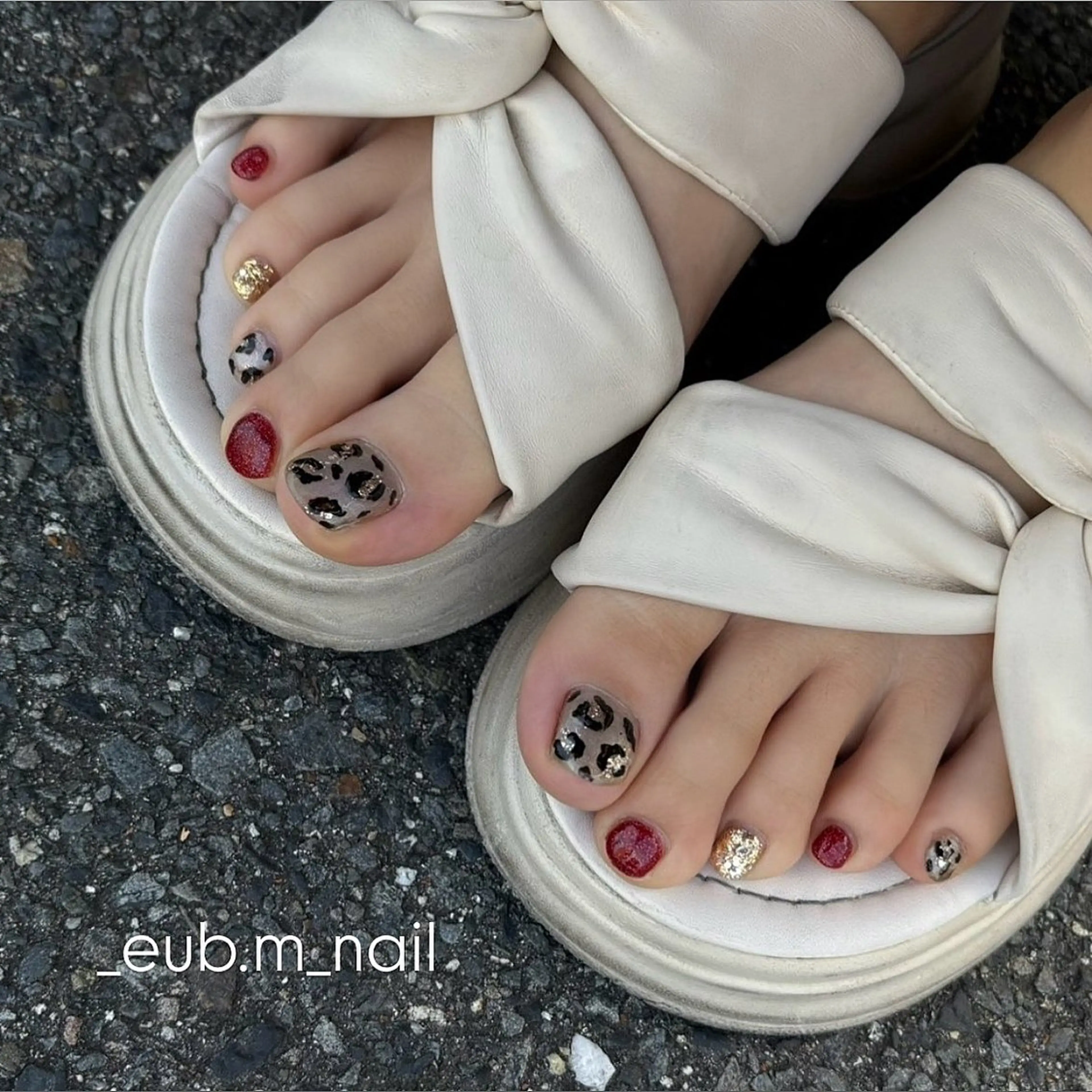 ネイル フットネイル フットネイル 深夜ネイルサロン eub.m_nailのネイルデザイン