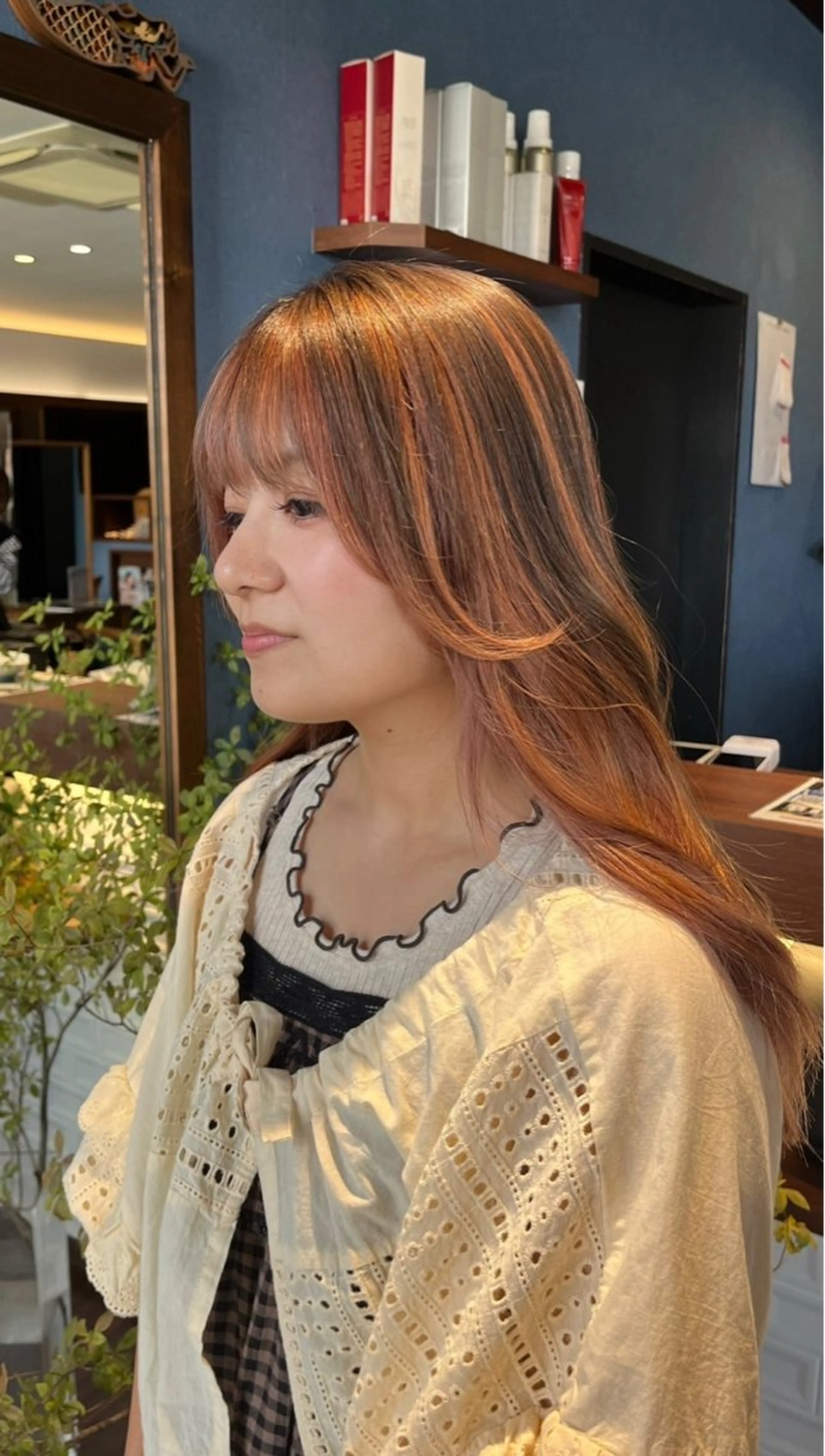 ロング カラー デザインカラー ヘアカラー トリートメント 🌼kubu🍀 Minami🌼のヘアスタイル