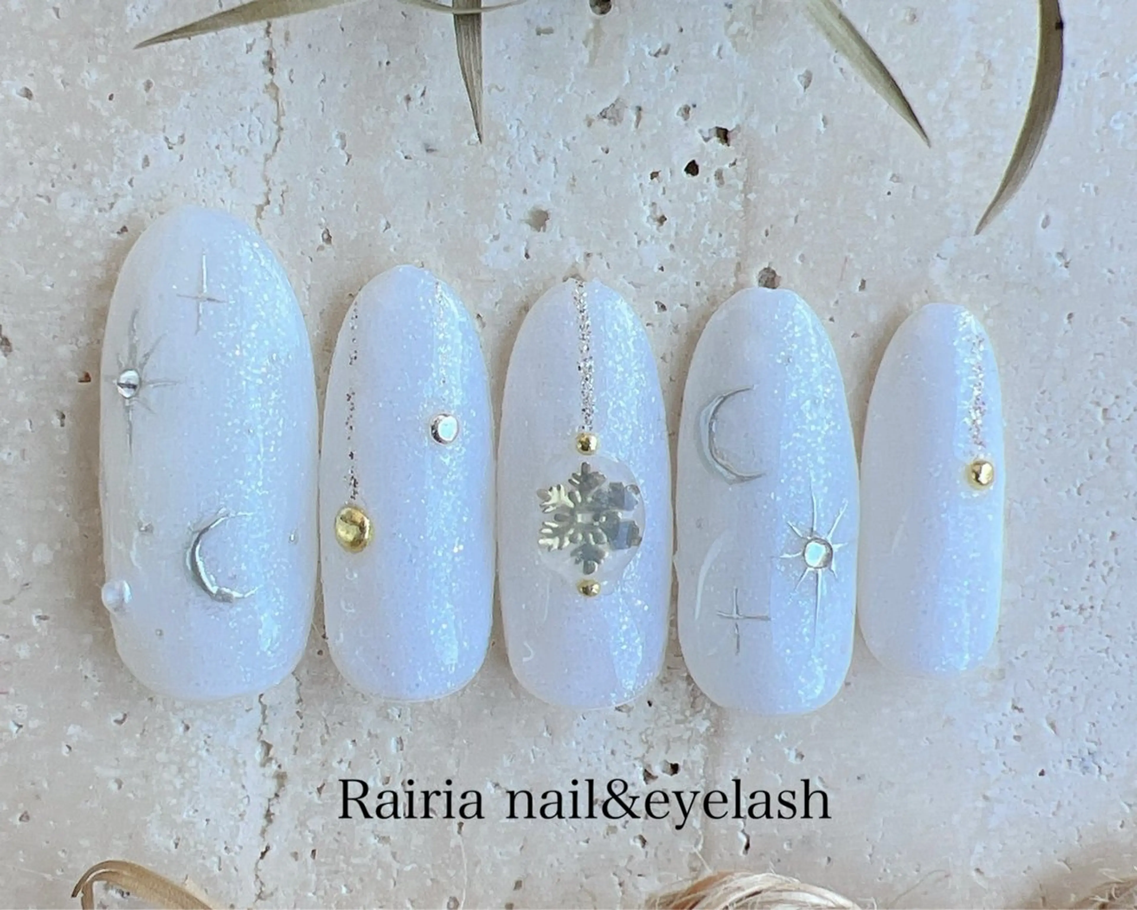 ネイル アートネイル 冬ネイル クリスマス Rairia   nail所属・屋敷 理奈のネイルデザイン