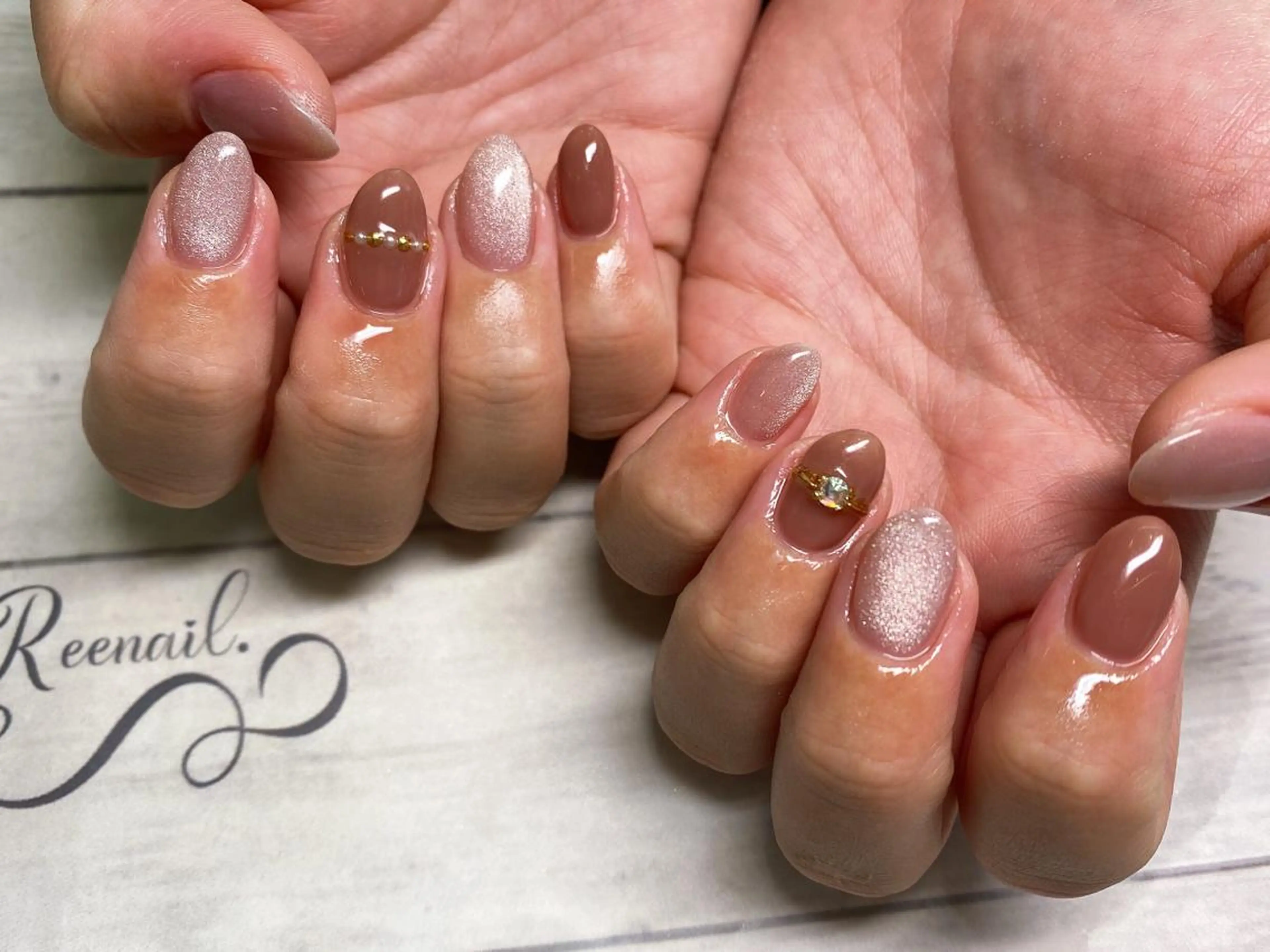 ネイル オフィスネイル 高野 梨紗子のネイルデザイン