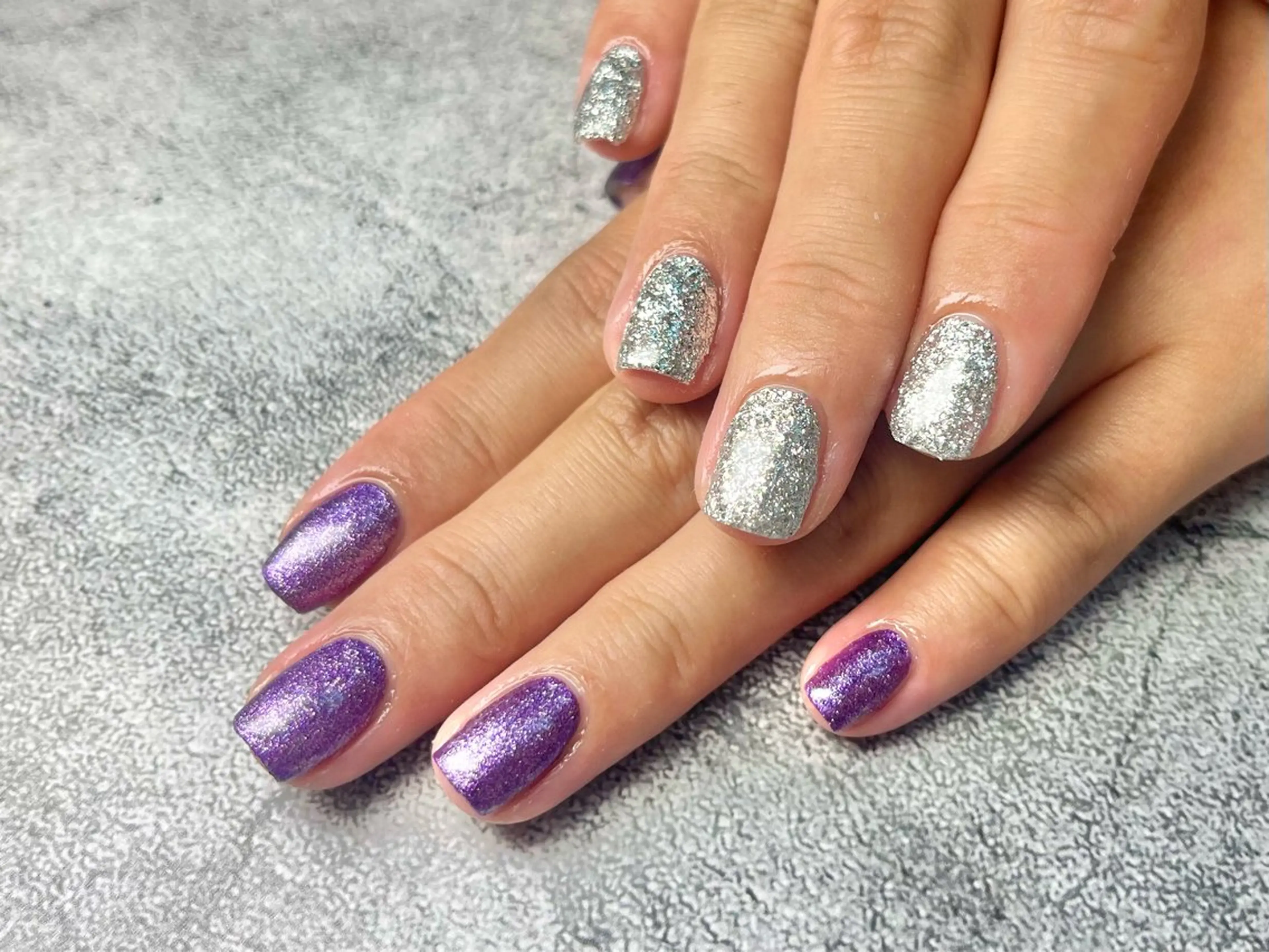 ネイル ラメ(グリッター) ワンカラーネイル Queen nail 北堀江 ASUKAのネイルデザイン