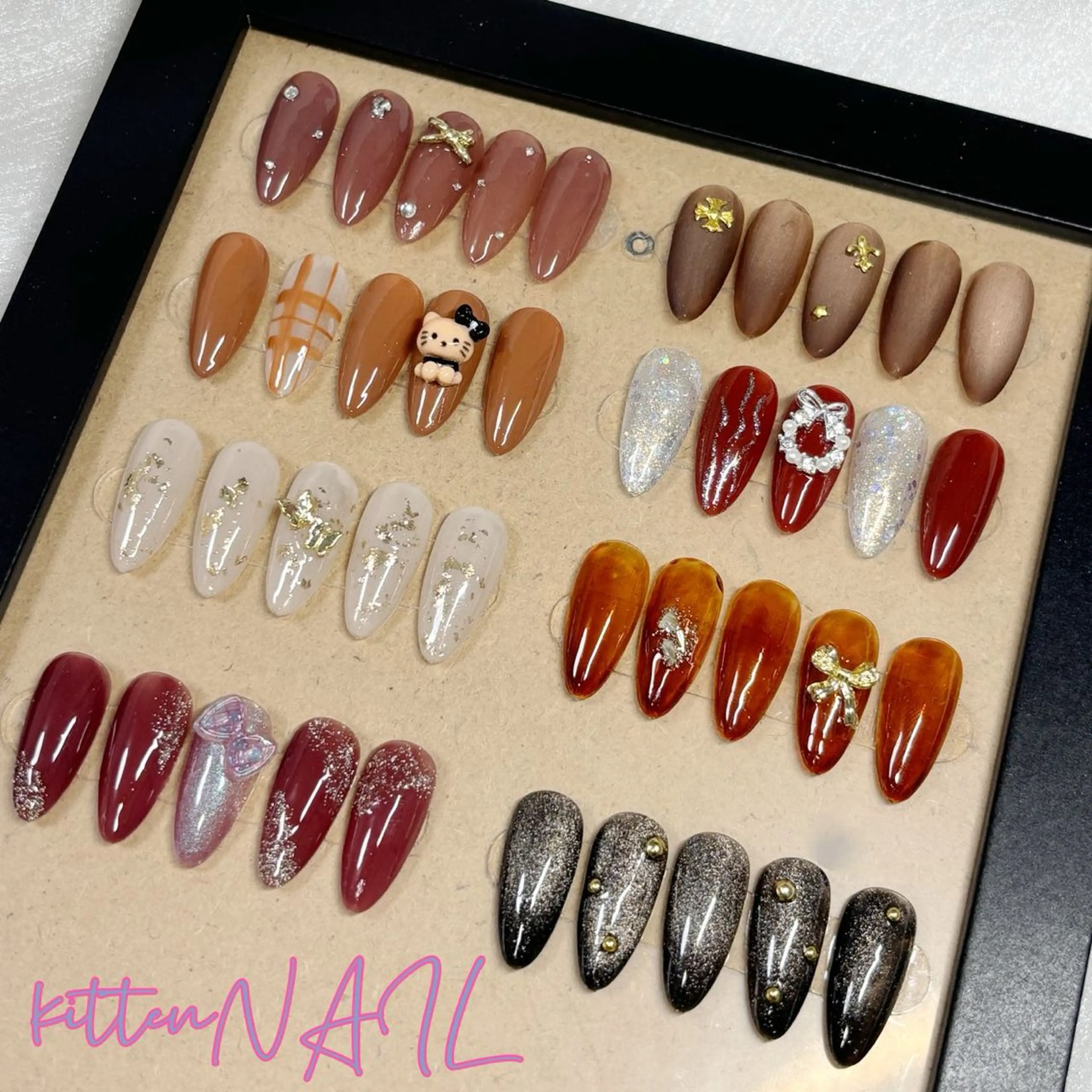 ネイル コネコネイルサロン モデル用のネイルデザイン