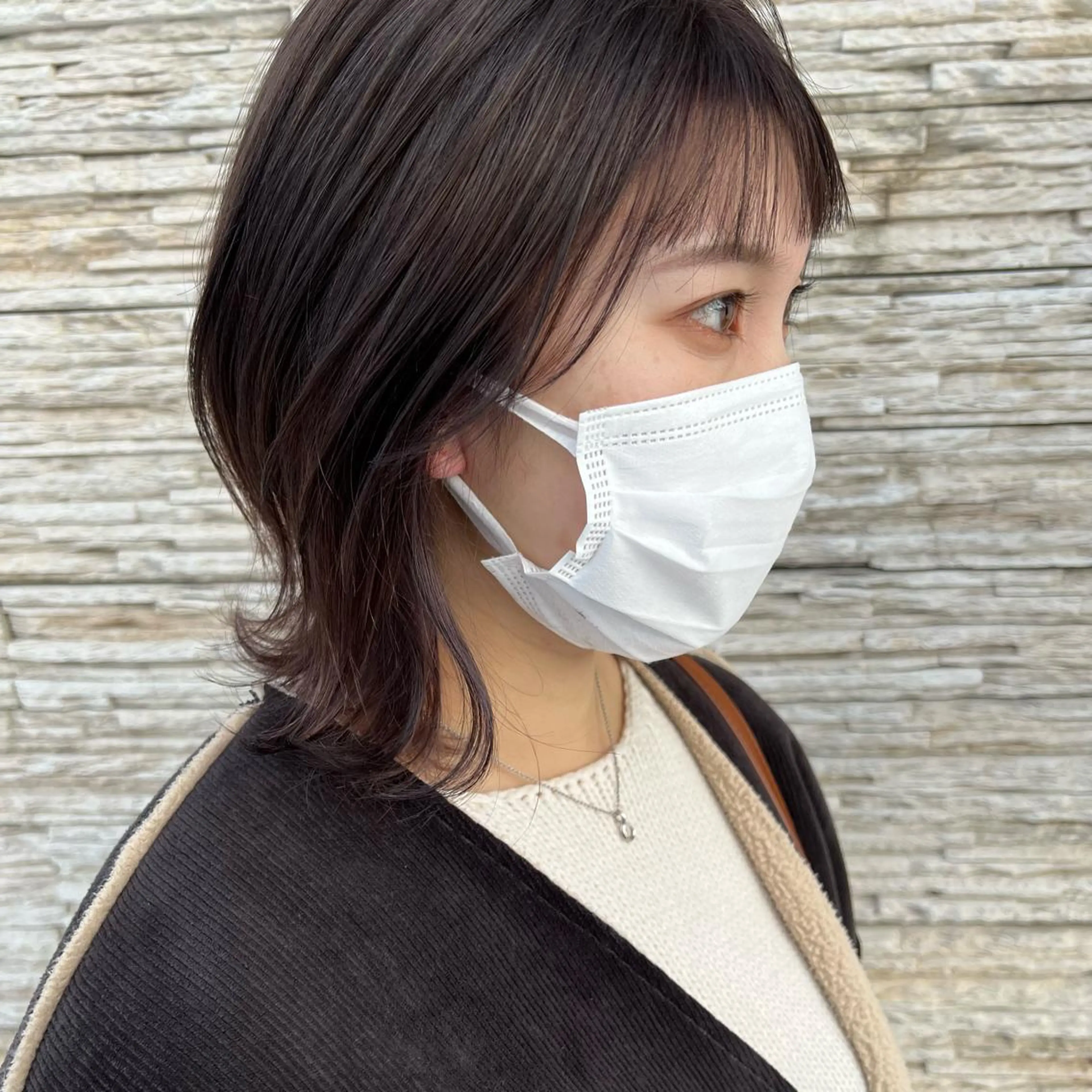 ミディアム 外ハネヘア jjeno所属・kaN./ボブ /髪質改善ストレートのヘアスタイル