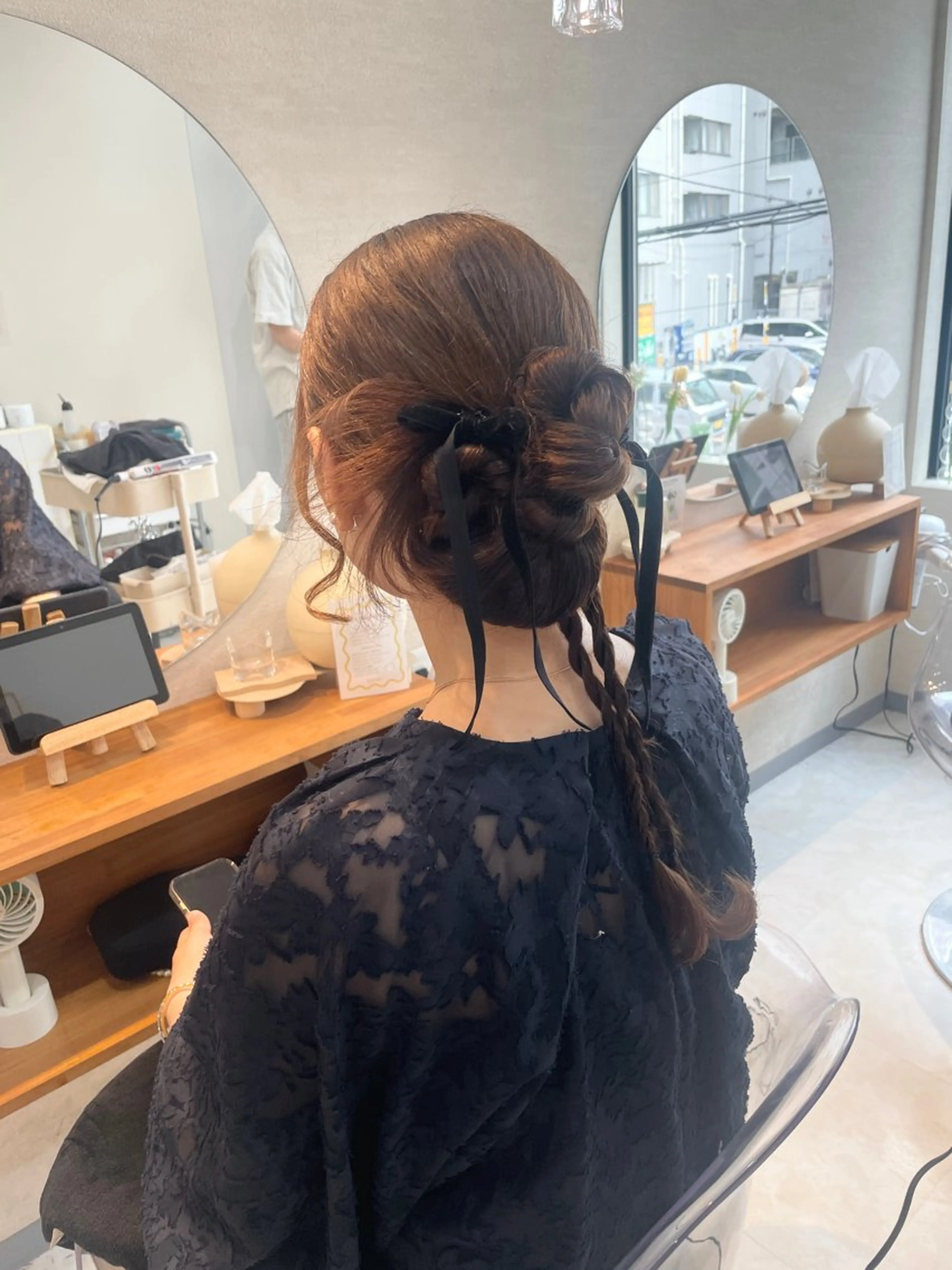 ロング ヘアセット お呼ばれヘア/セット /ヘアアレンジ/れいのヘアスタイル