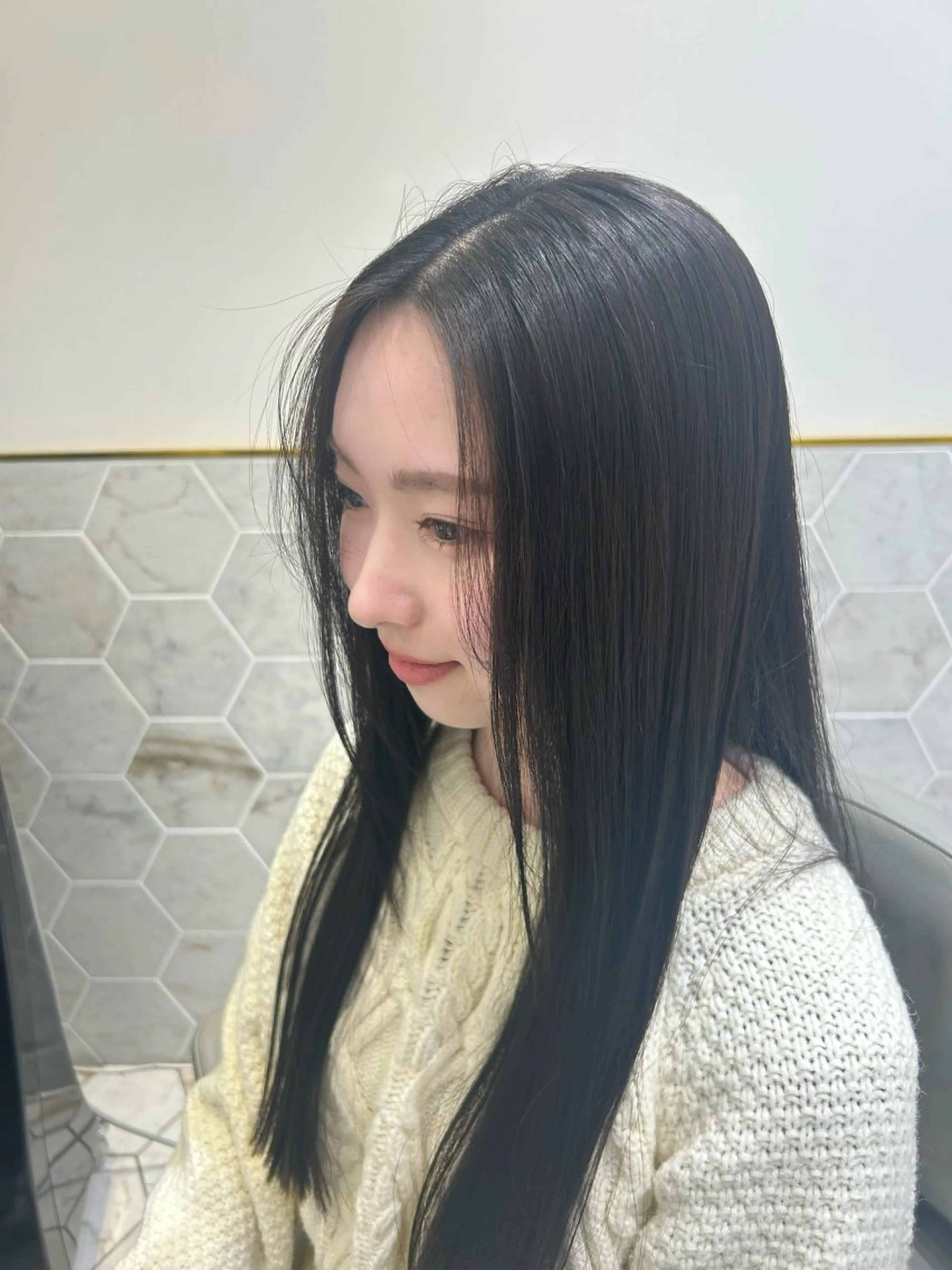 ロング カラー ヘアカラー costes 今井芽依のヘアスタイル