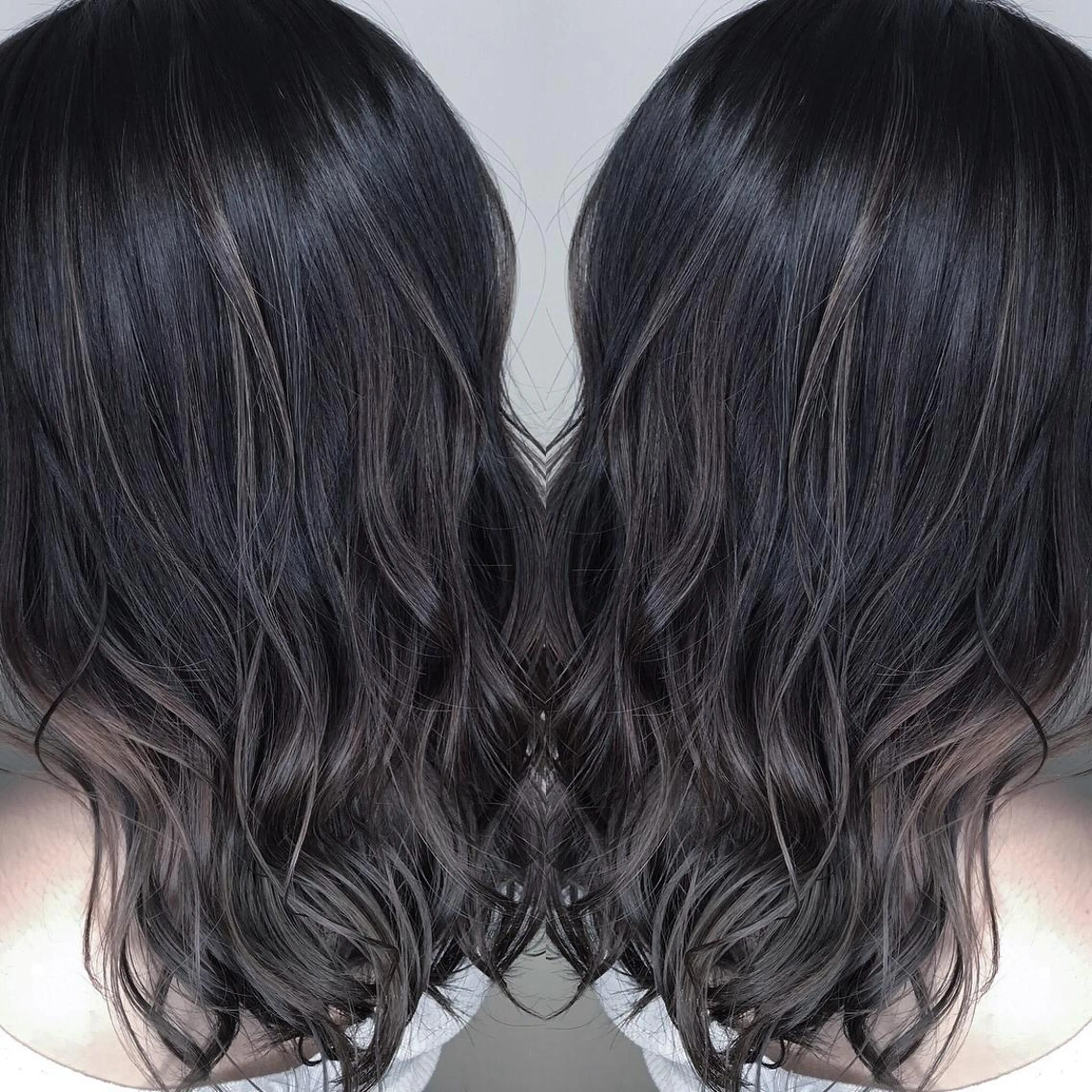 ミディアム カラー ブリーチ ケアブリーチ グラデーションカラー グレージュ ハイライトカラー AMI Hair  supply所属・髪質改善カラー 韓国風レイヤーのヘアスタイル