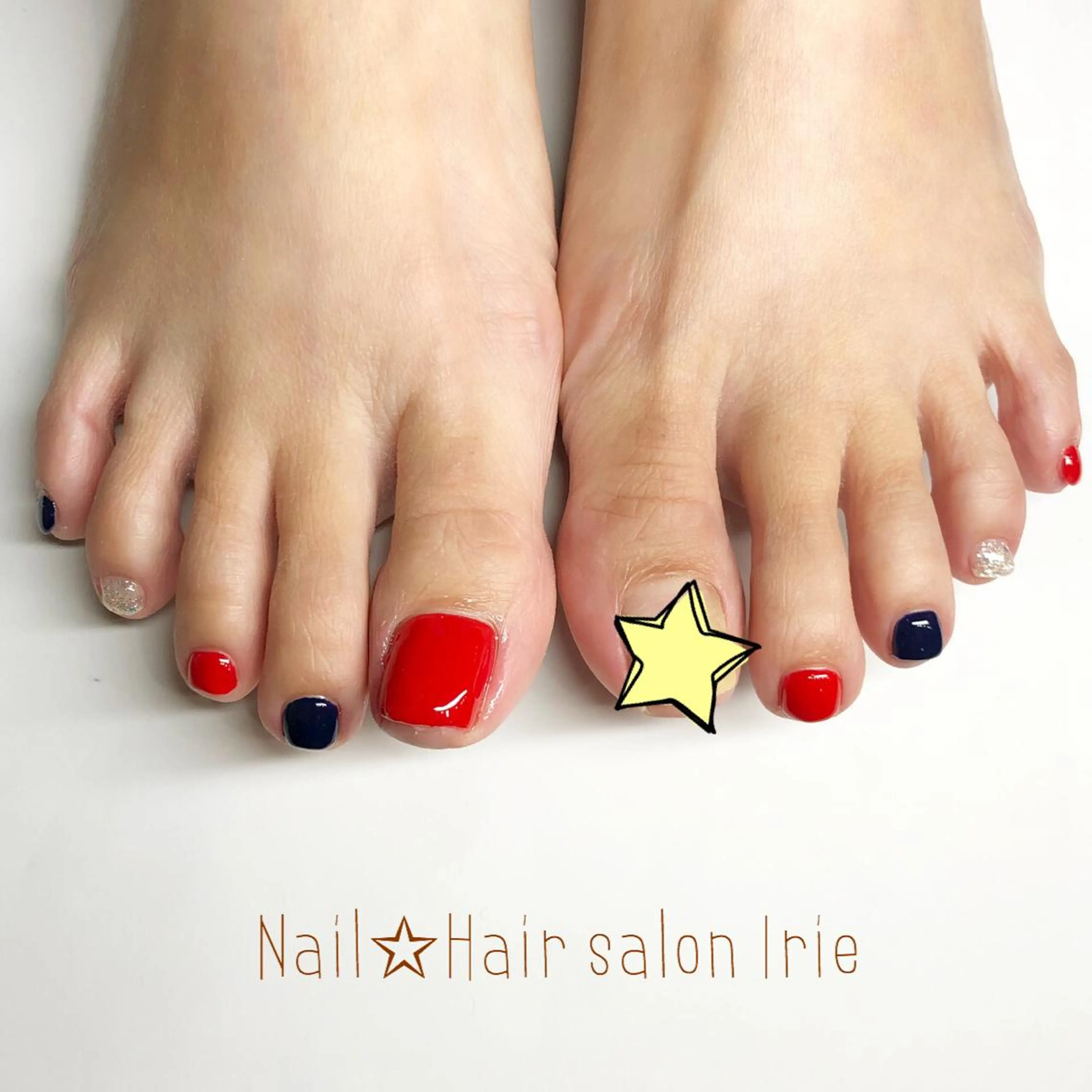 ネイル フットネイル Hair salon Irie所属・與儀 知佳のネイルデザイン