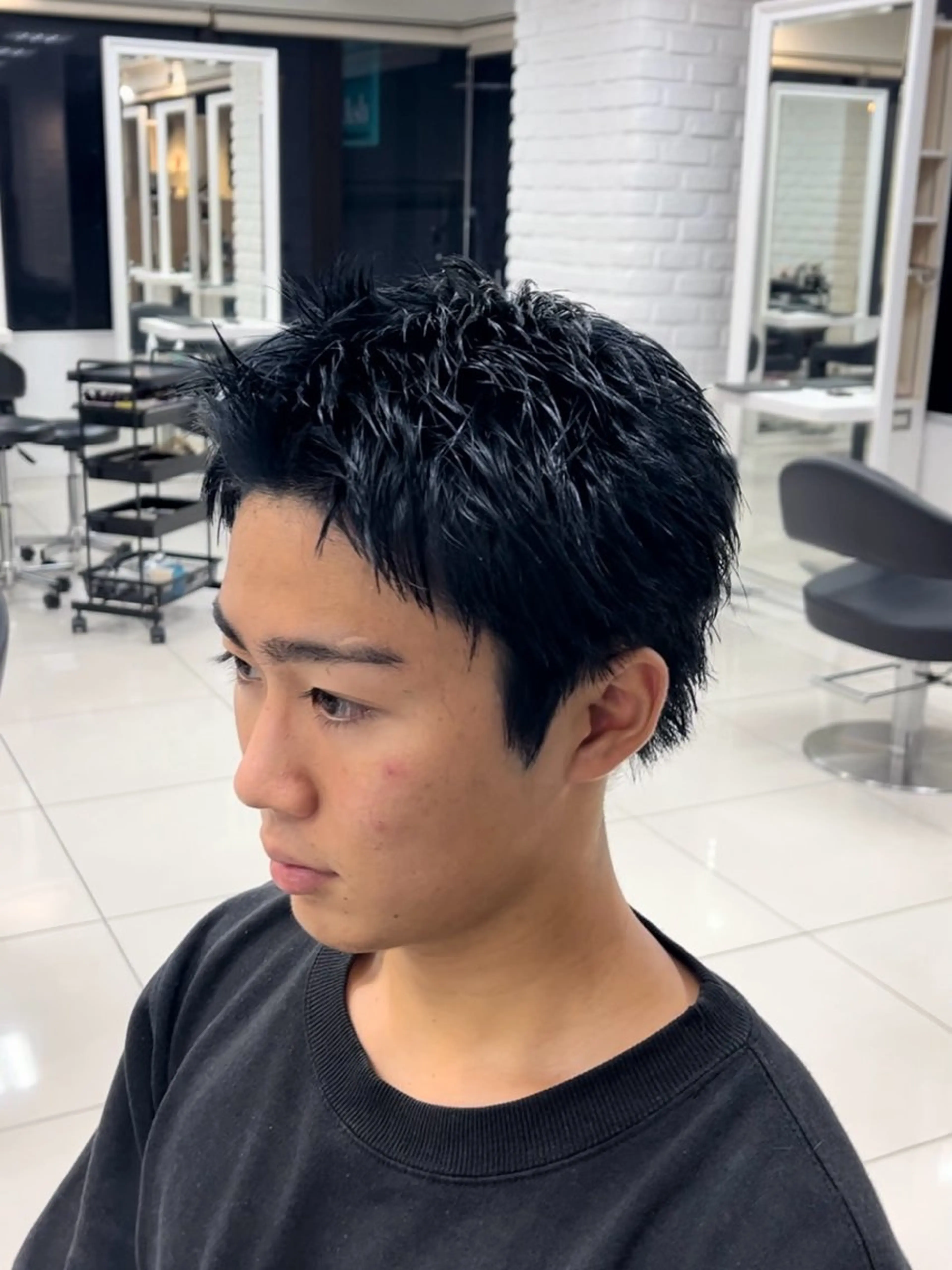 ショート メンズ スパイキーショート ショートヘア カット メンズパーマ職人 パーマ🔥ritaのヘアスタイル