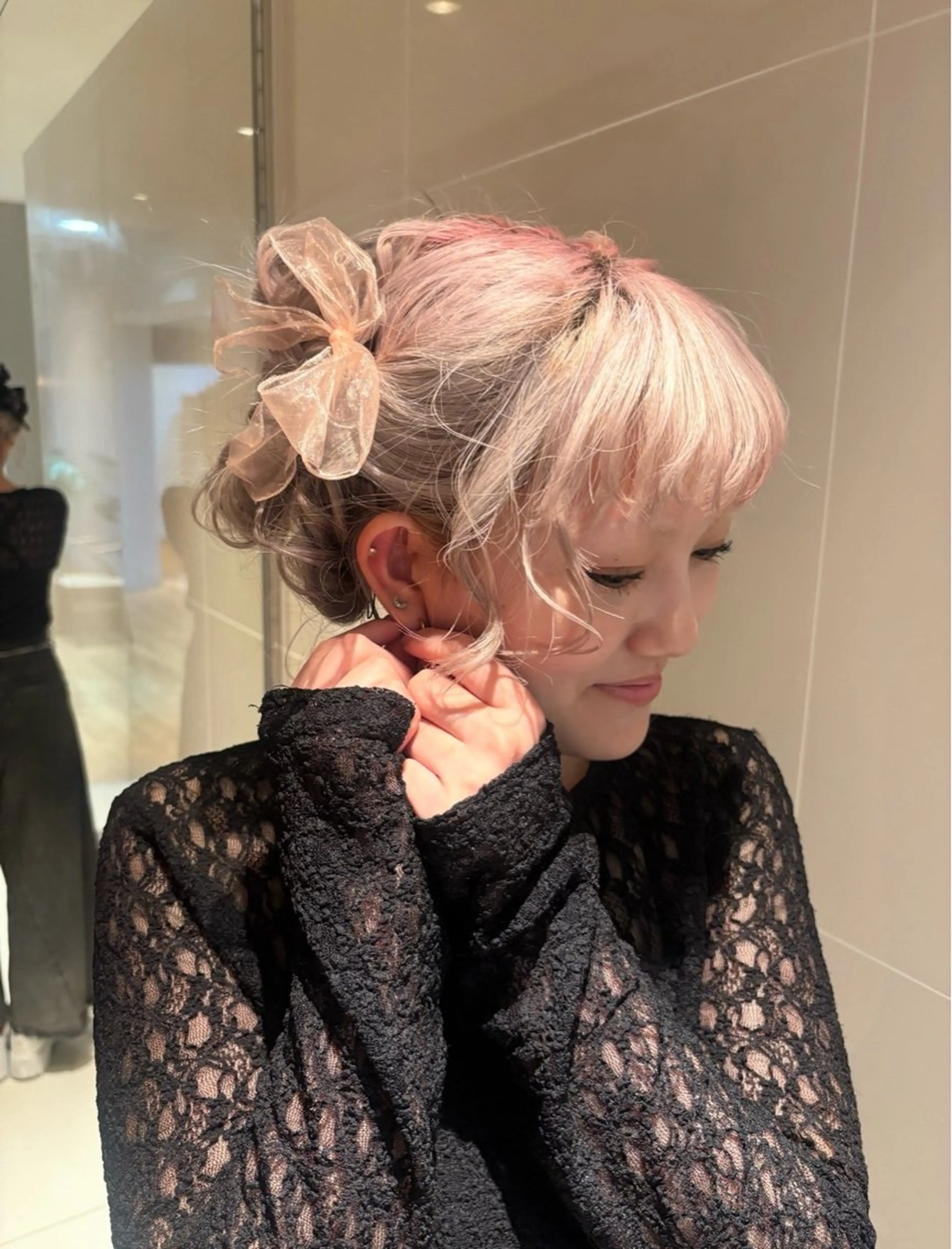 【早朝限定】ふわふわ🫧ヘアアレンジ🎀の写真