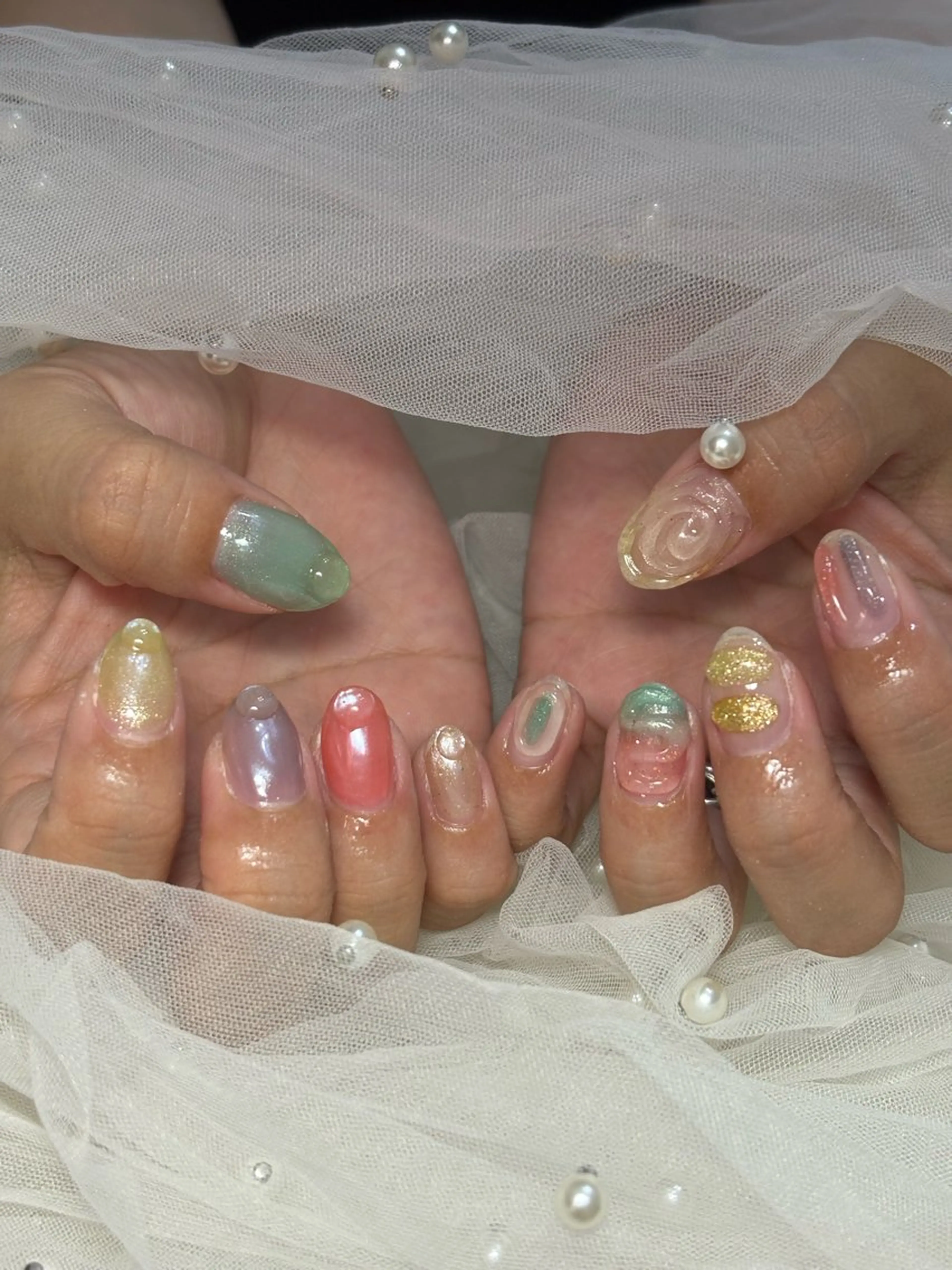 ネイル ハンドネイル フットネイル ✴︎ Delightのネイルデザイン