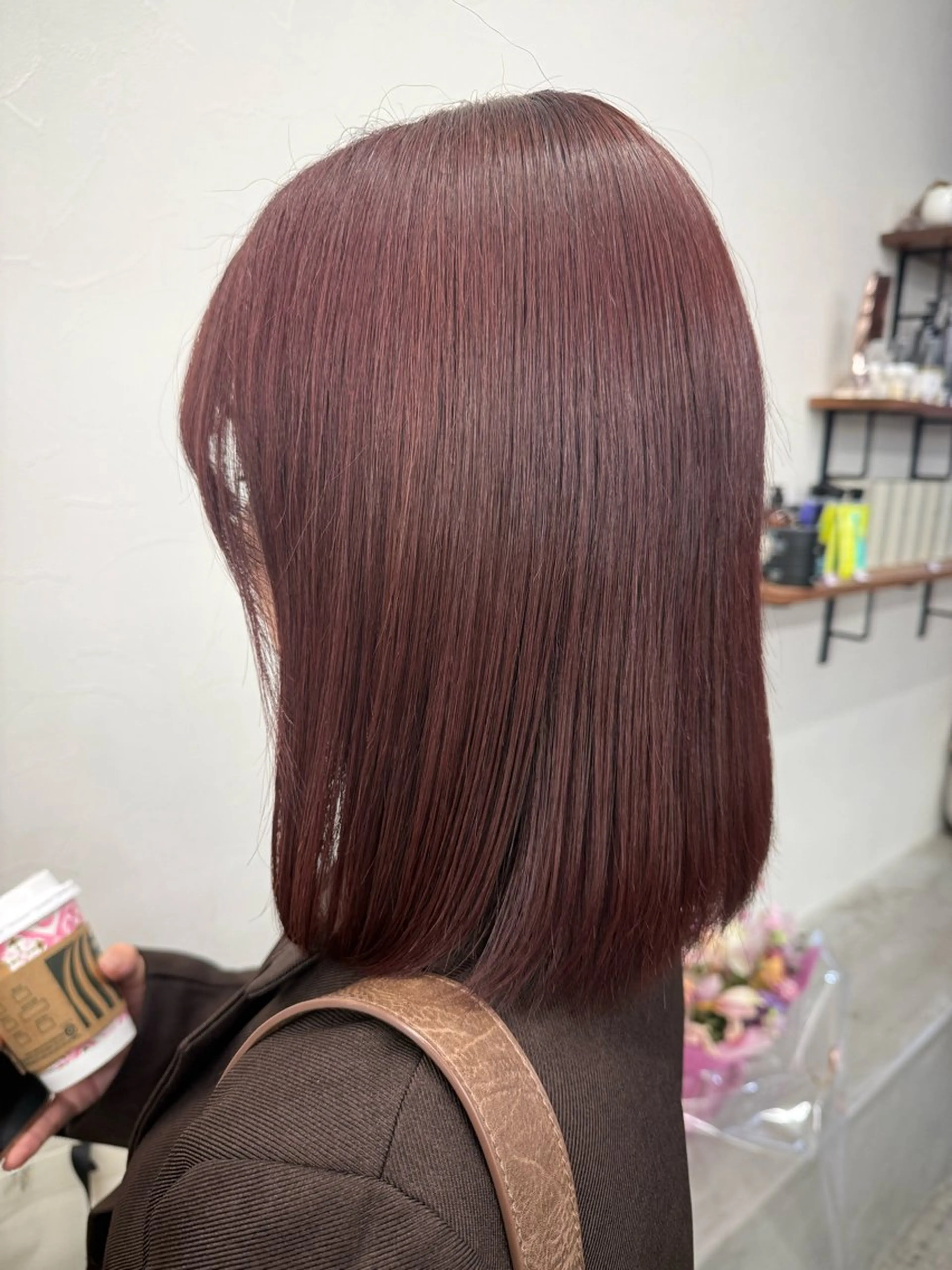 ミディアム ヘアカラー 🎀うる艶モテ髪🎀 透明感/ユナのヘアスタイル