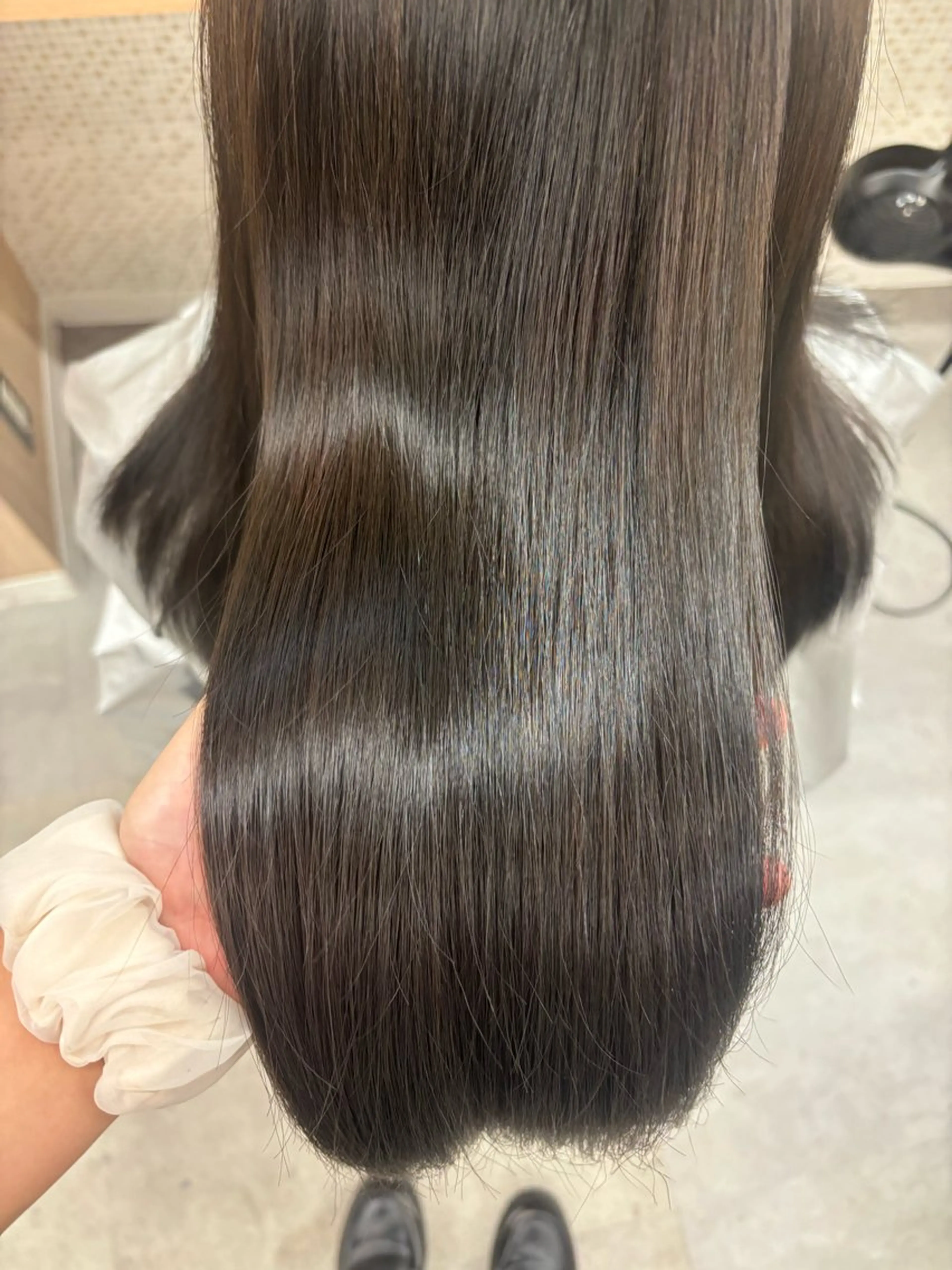 セミロング カラー 透明感カラー グレージュ universe Mizuki🎀のヘアスタイル