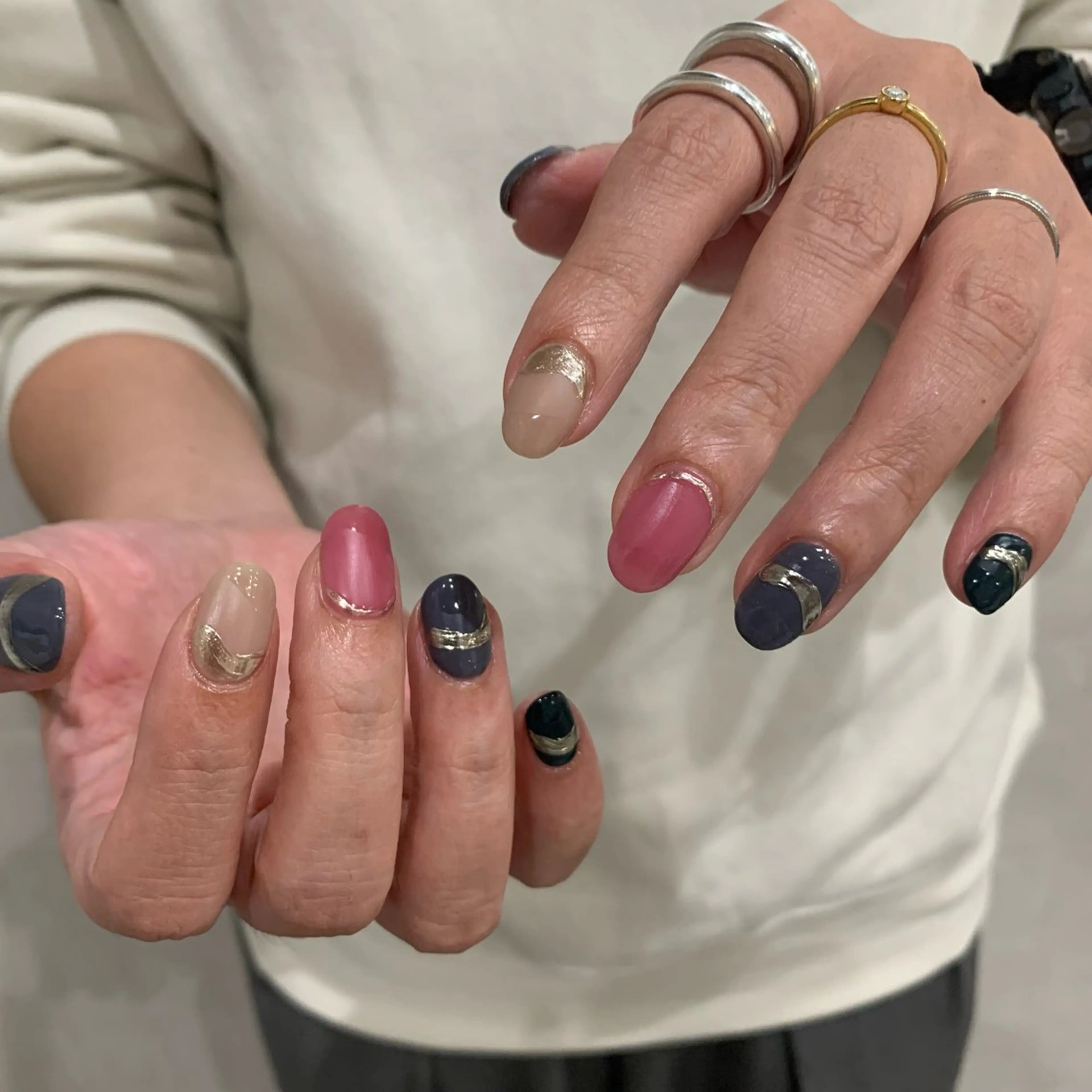 ネイル マットネイル ELAN) Hasegawaのネイルデザイン