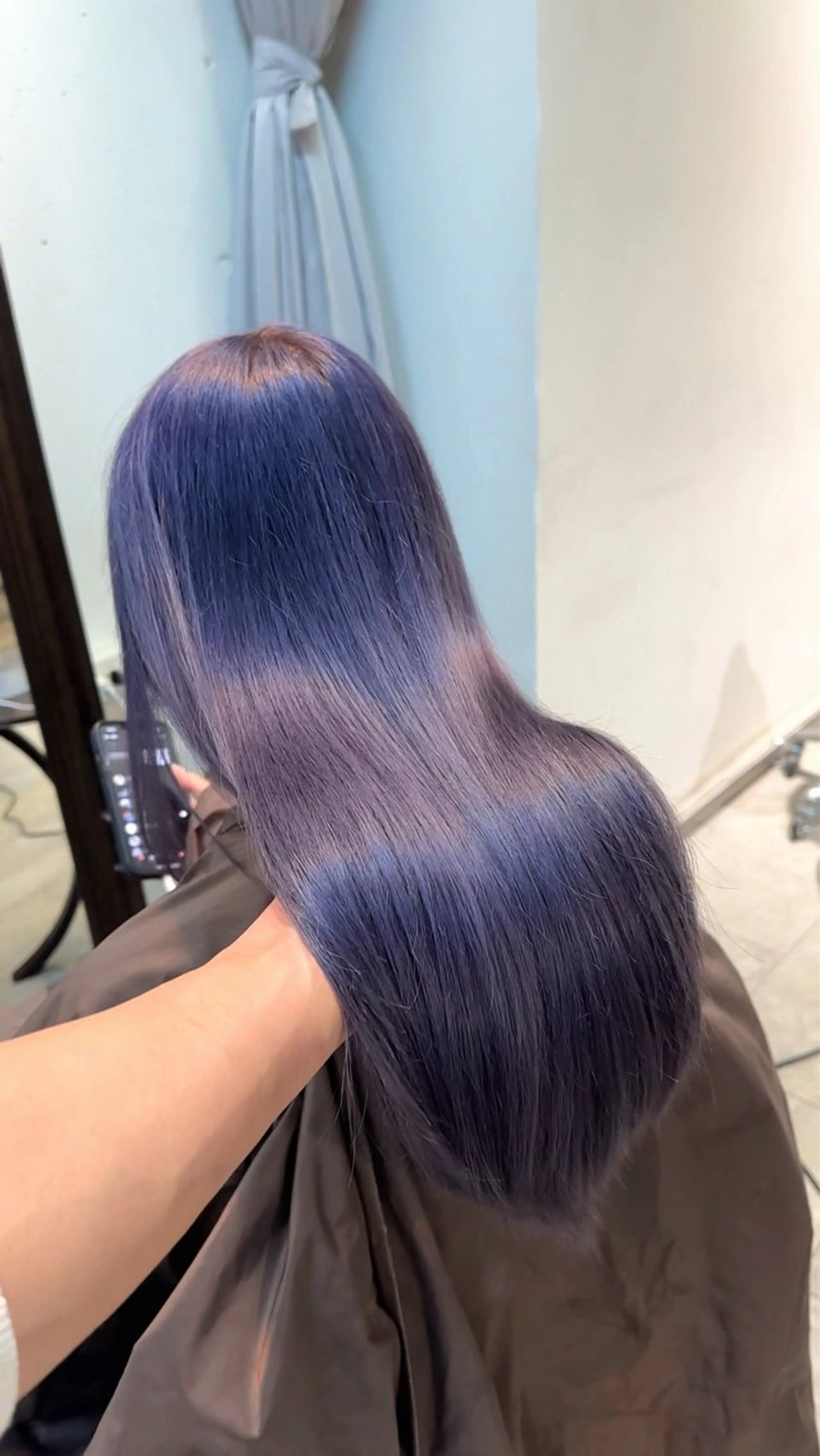 セミロング カラー パーマ ヘアアレンジ カット ヘアカラー ブリーチカラー🤍 颯馬🐈‍⬛のヘアスタイル