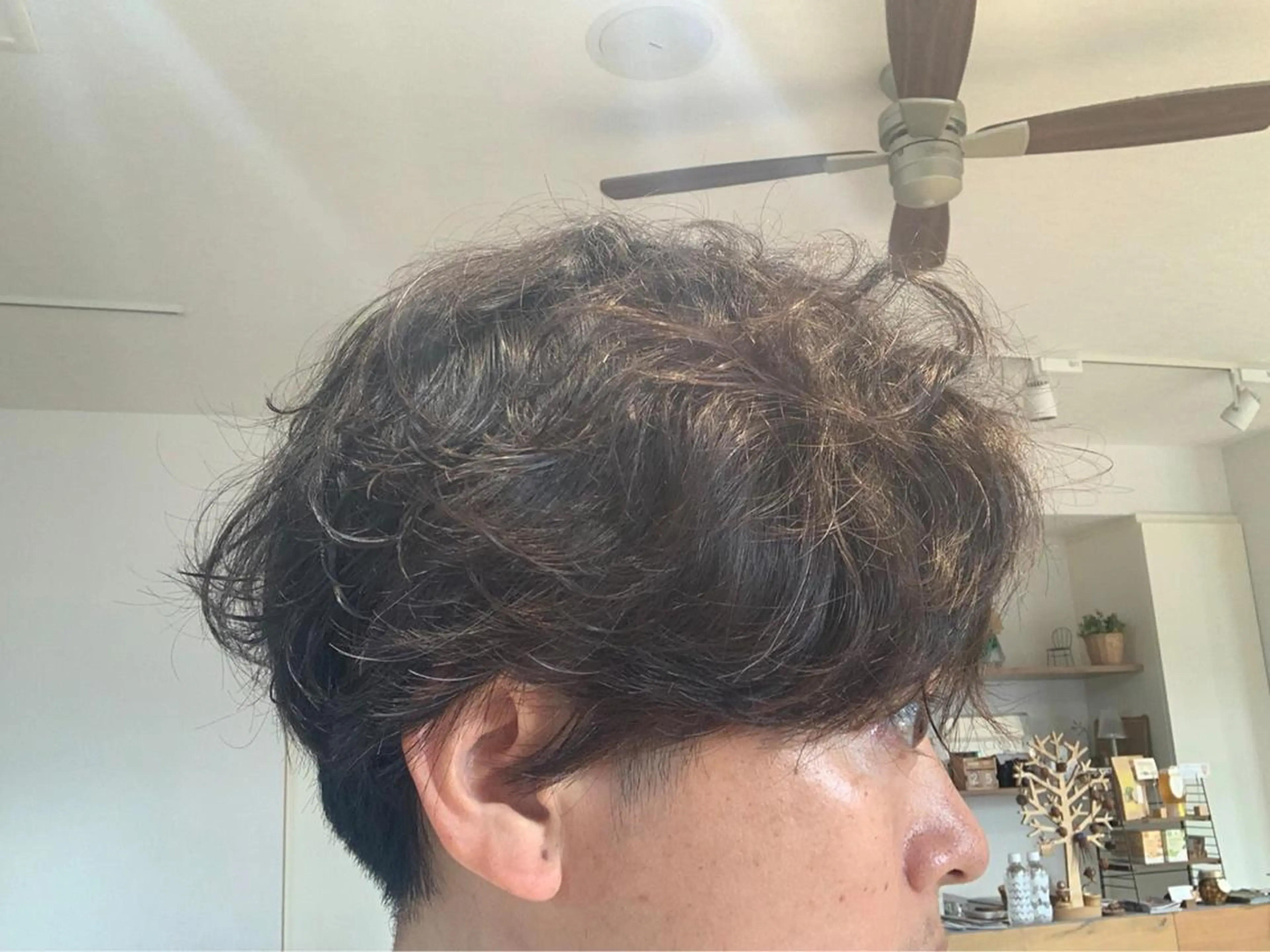 ショート パーマ メンズ メンズパーマ DAN BRISE BARBER所属・馬上 拓海のヘアスタイル