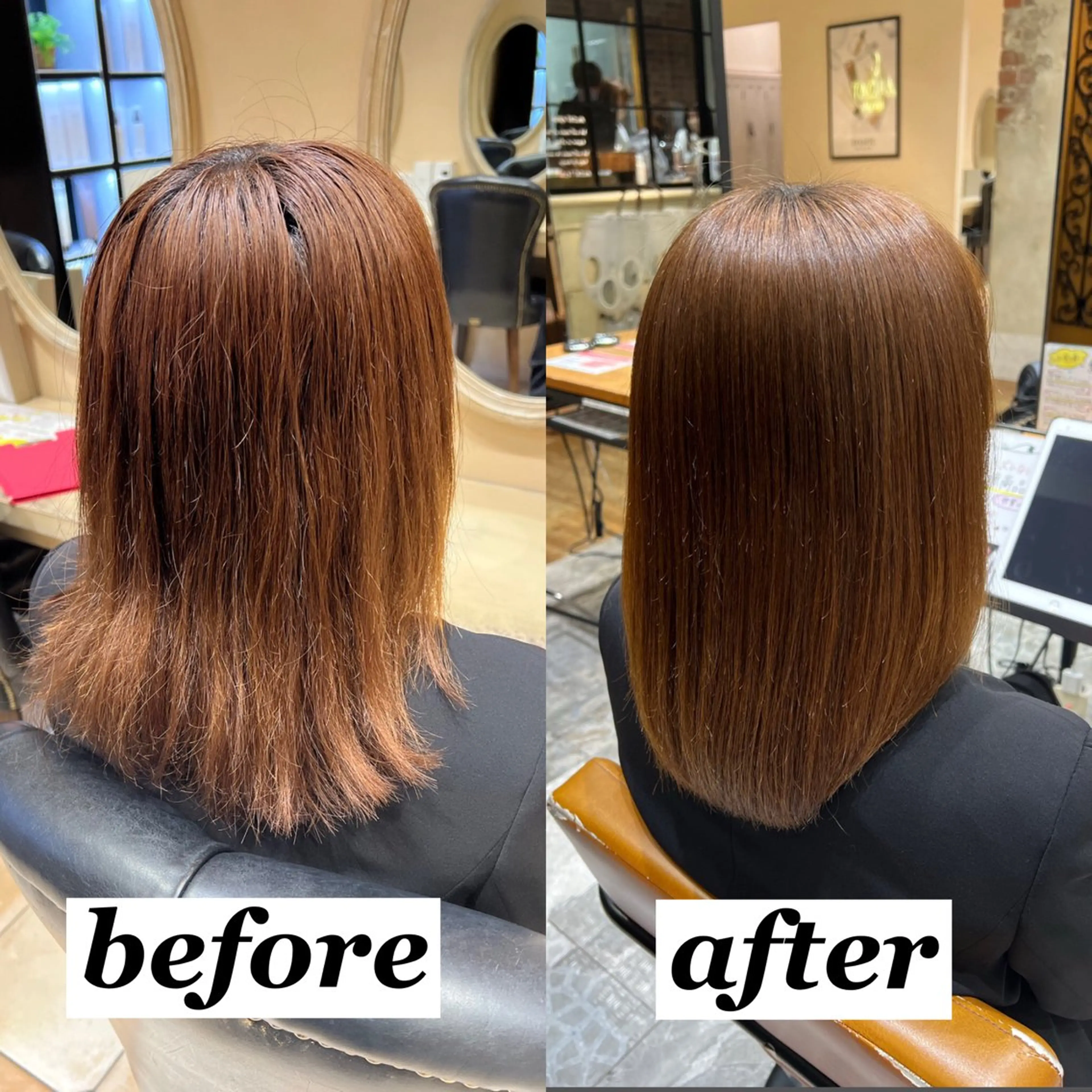 ミディアム カラー パーマ カット ヘアカラー 縮毛矯正 トリートメント 新宿✨顔周りカット 韓国ヘア/坂本亜裟海のヘアスタイル