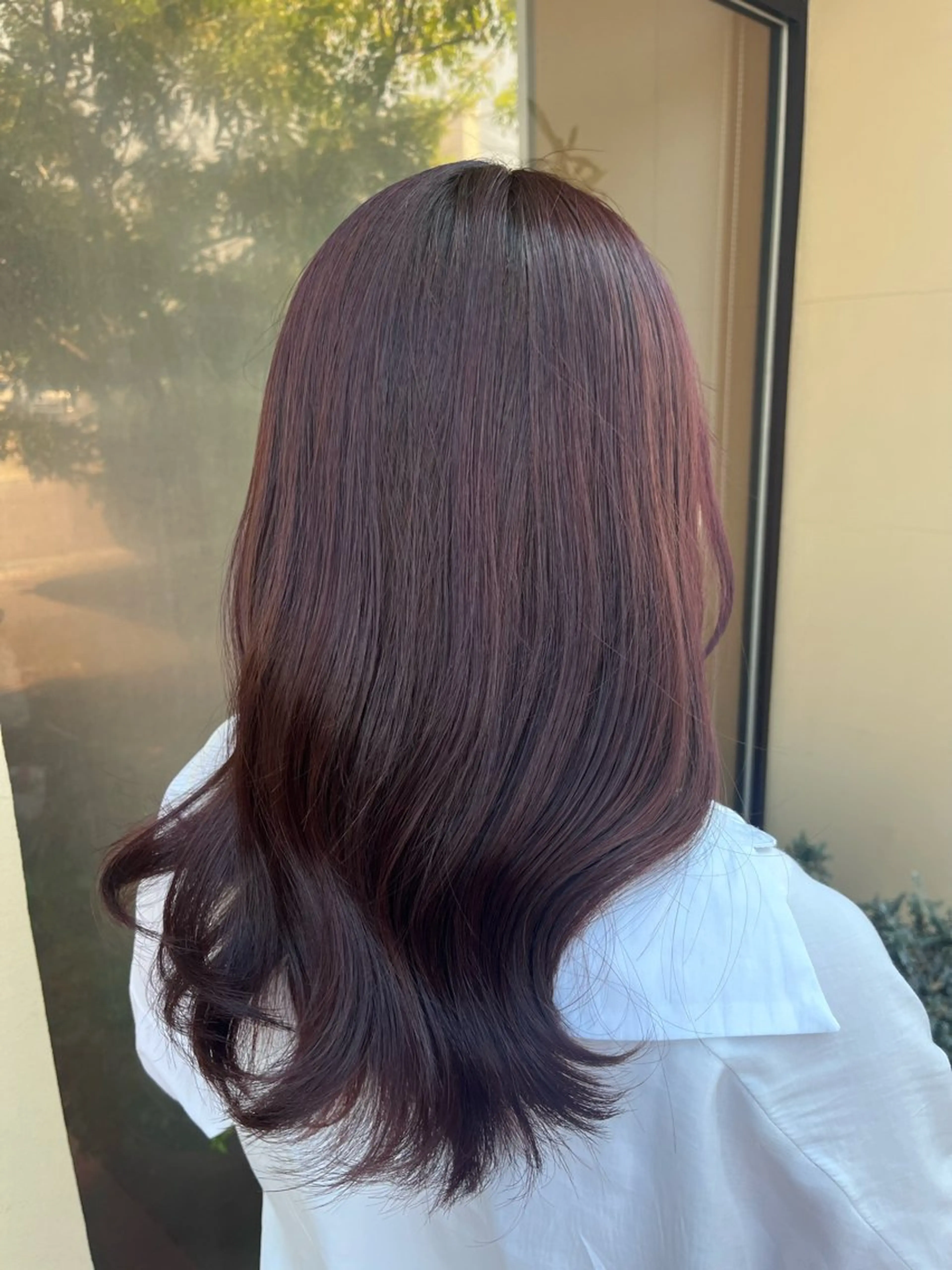 ロング カラー ブラウンカラー ピンクカラー ピンクブラウン 透明感カラー/ 岡田澪香のヘアスタイル