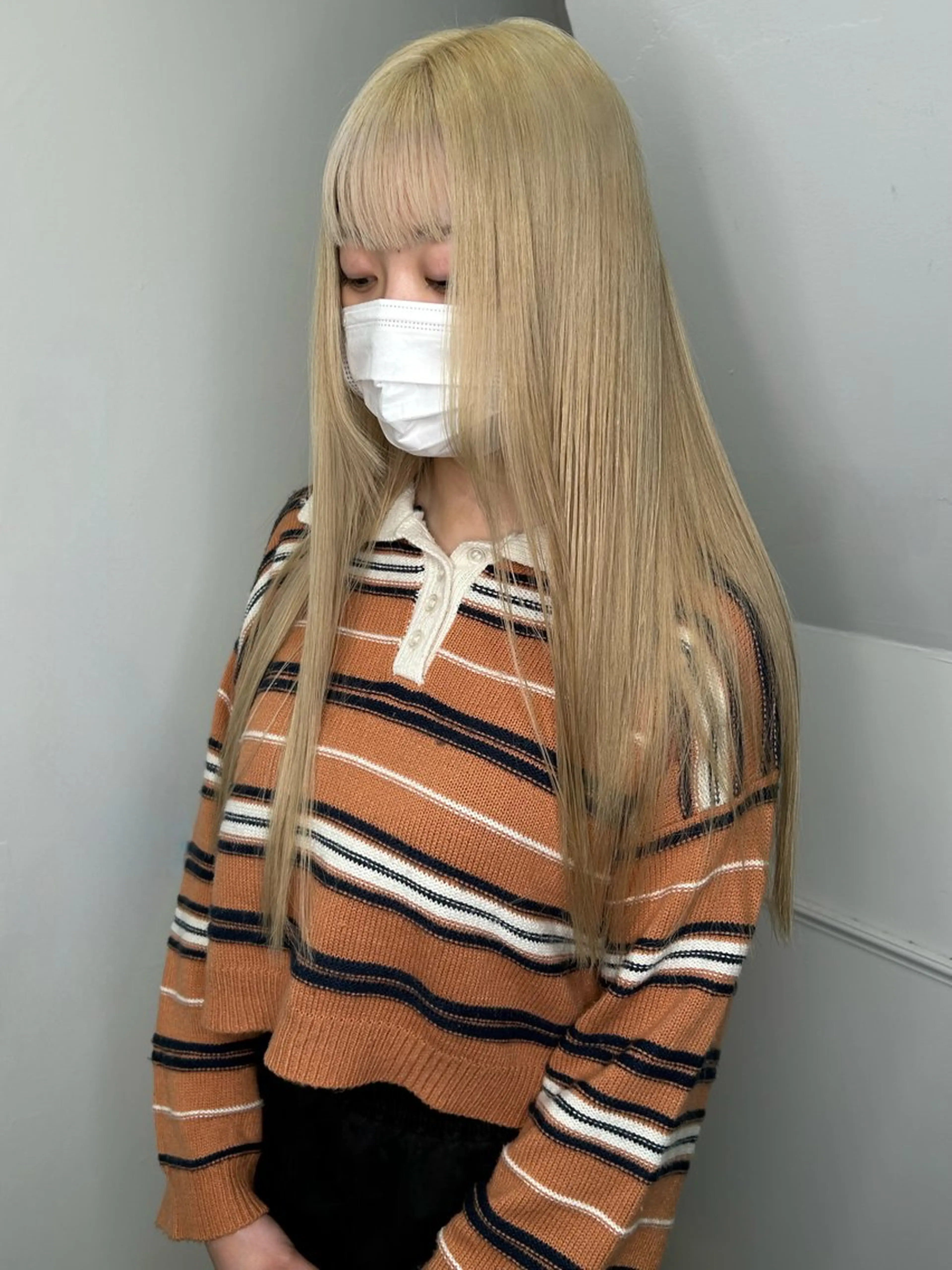 ロング カラー ブリーチ ケアブリーチ ハイトーンカラー land所属・透明感カラー/レイヤ ー🌙Honokaのヘアスタイル