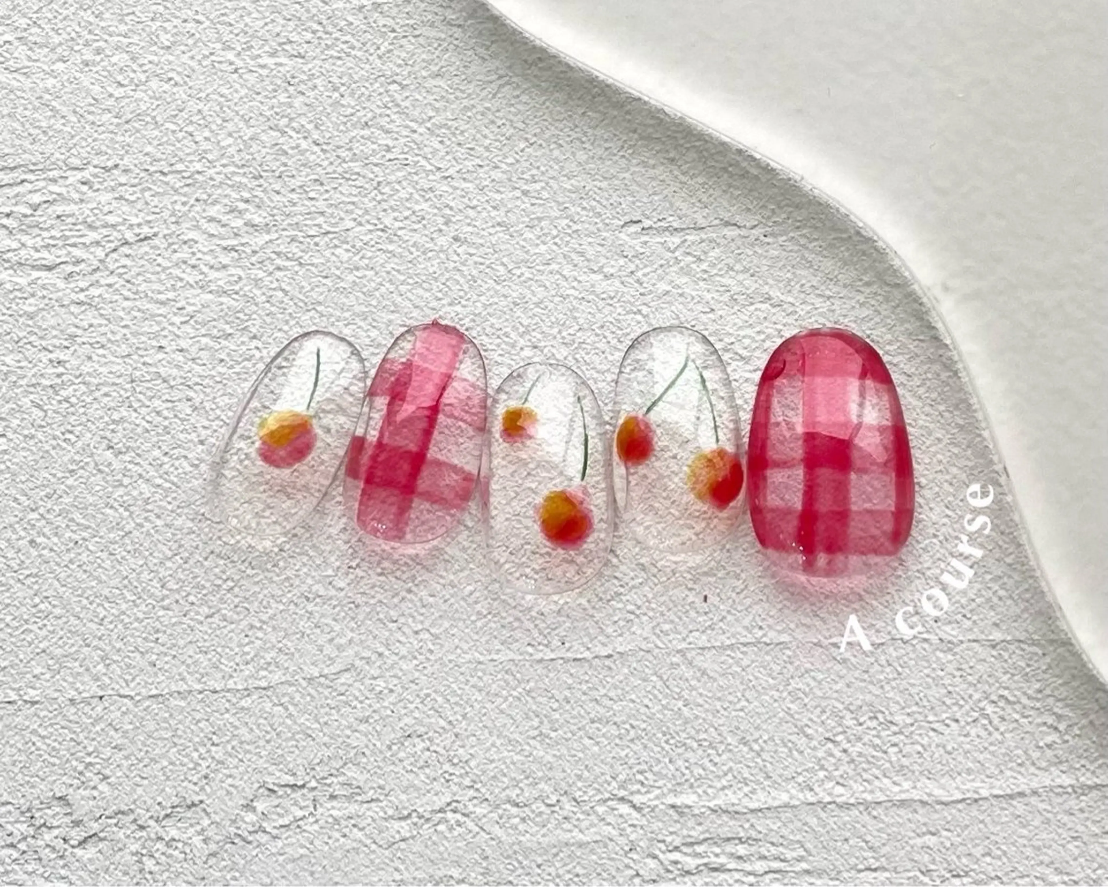 ネイル ハンドネイル 0203ムニムサン 💙Mihoのネイルデザイン