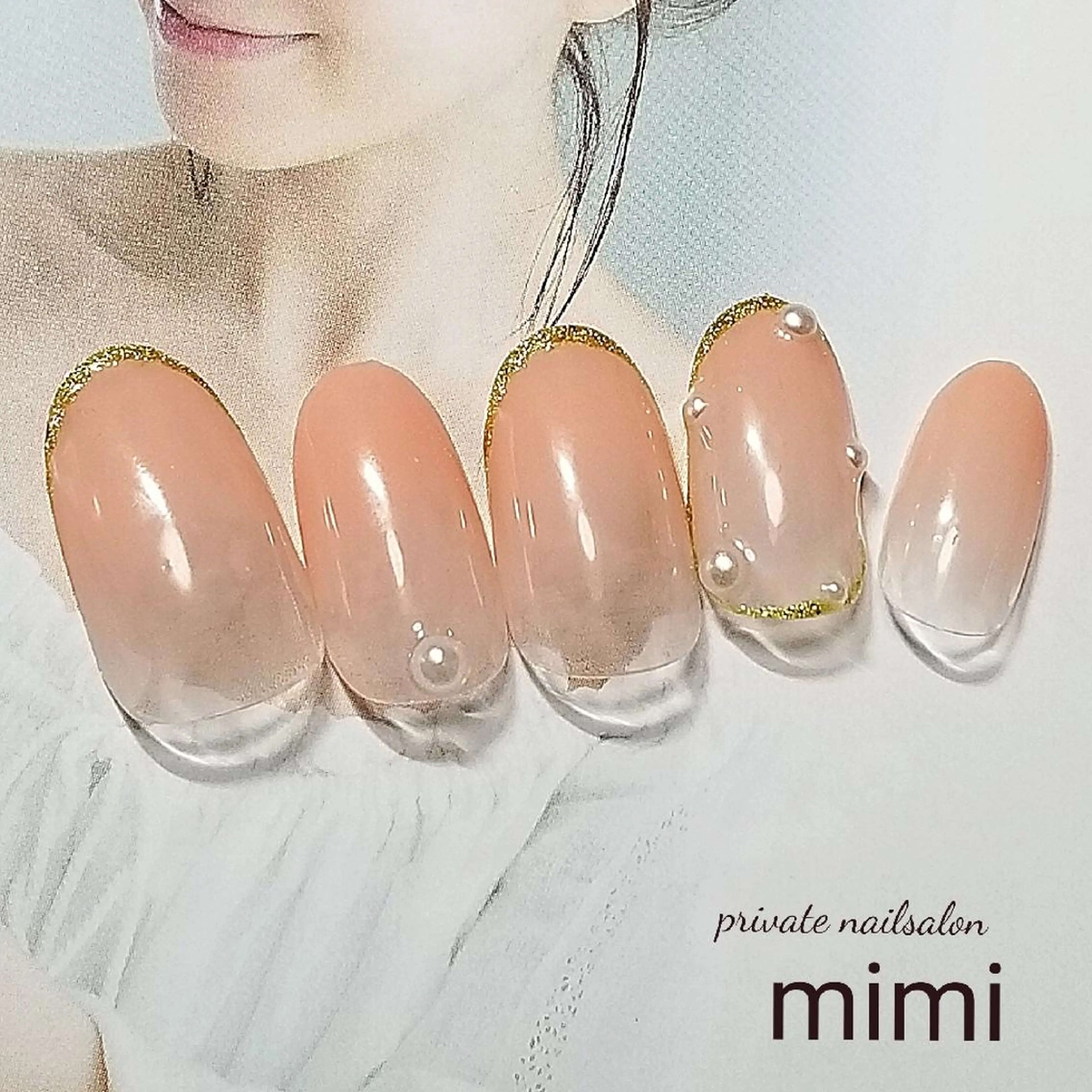 ネイル ニュアンスネイル ハンドネイル 博多ネイル ｍｉｍｉのネイルデザイン