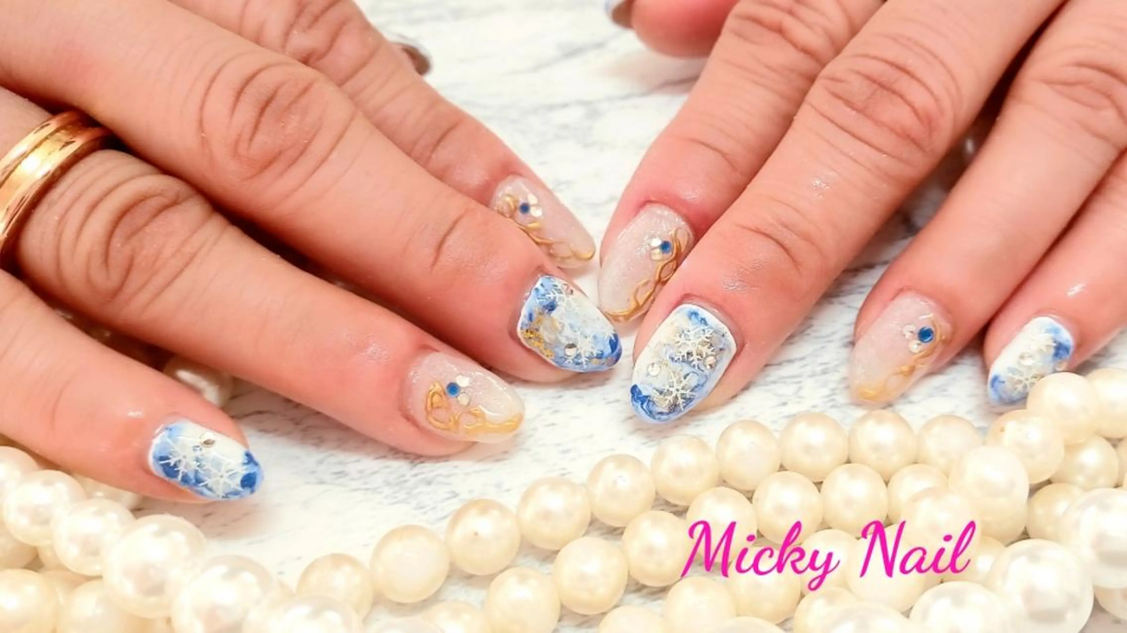 ミディアム ネイル Micky nail chikushinoのネイルデザイン