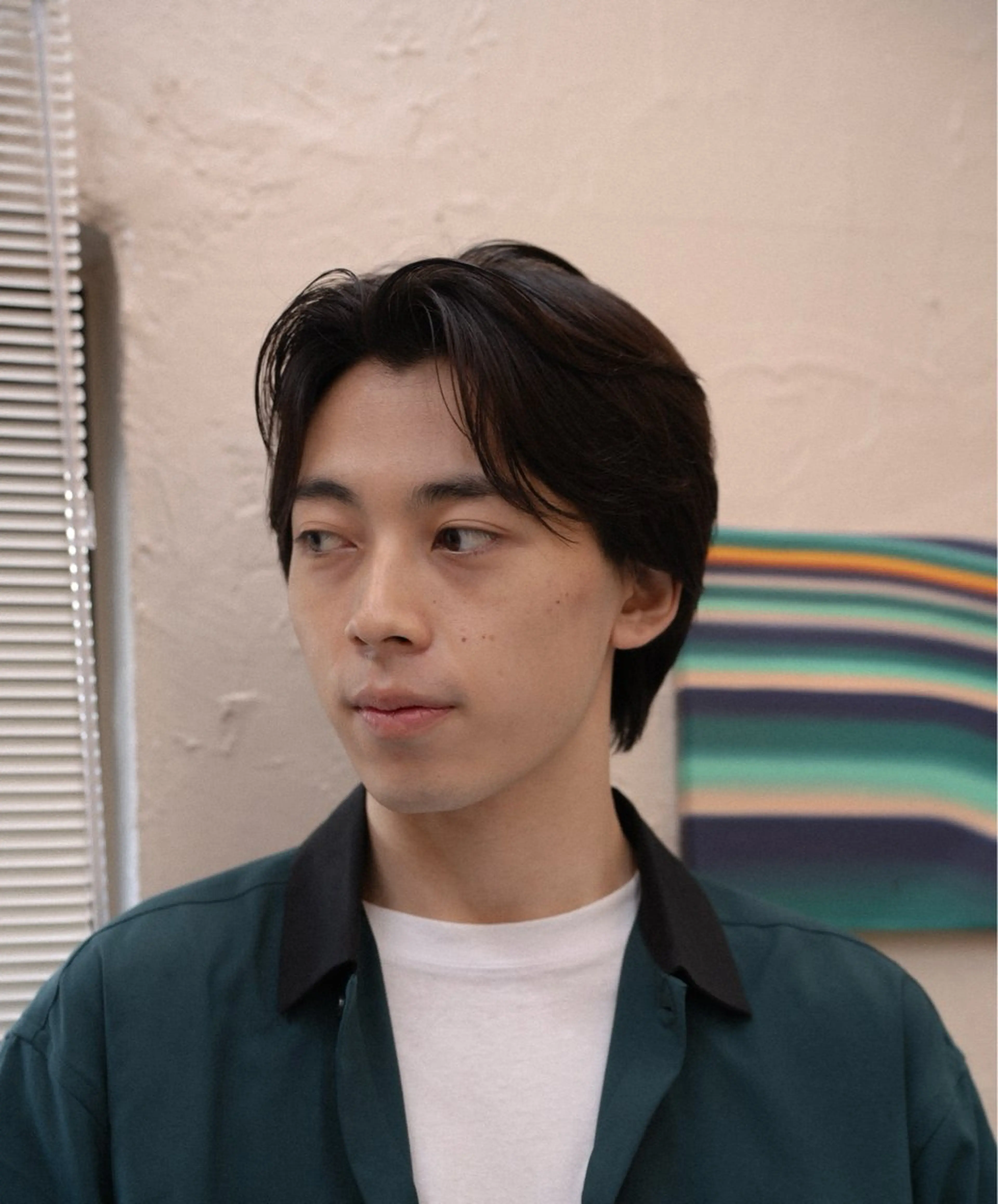 ショート カラー パーマ メンズ センターパート 🔗メンズサロン🔗 Kieのヘアスタイル