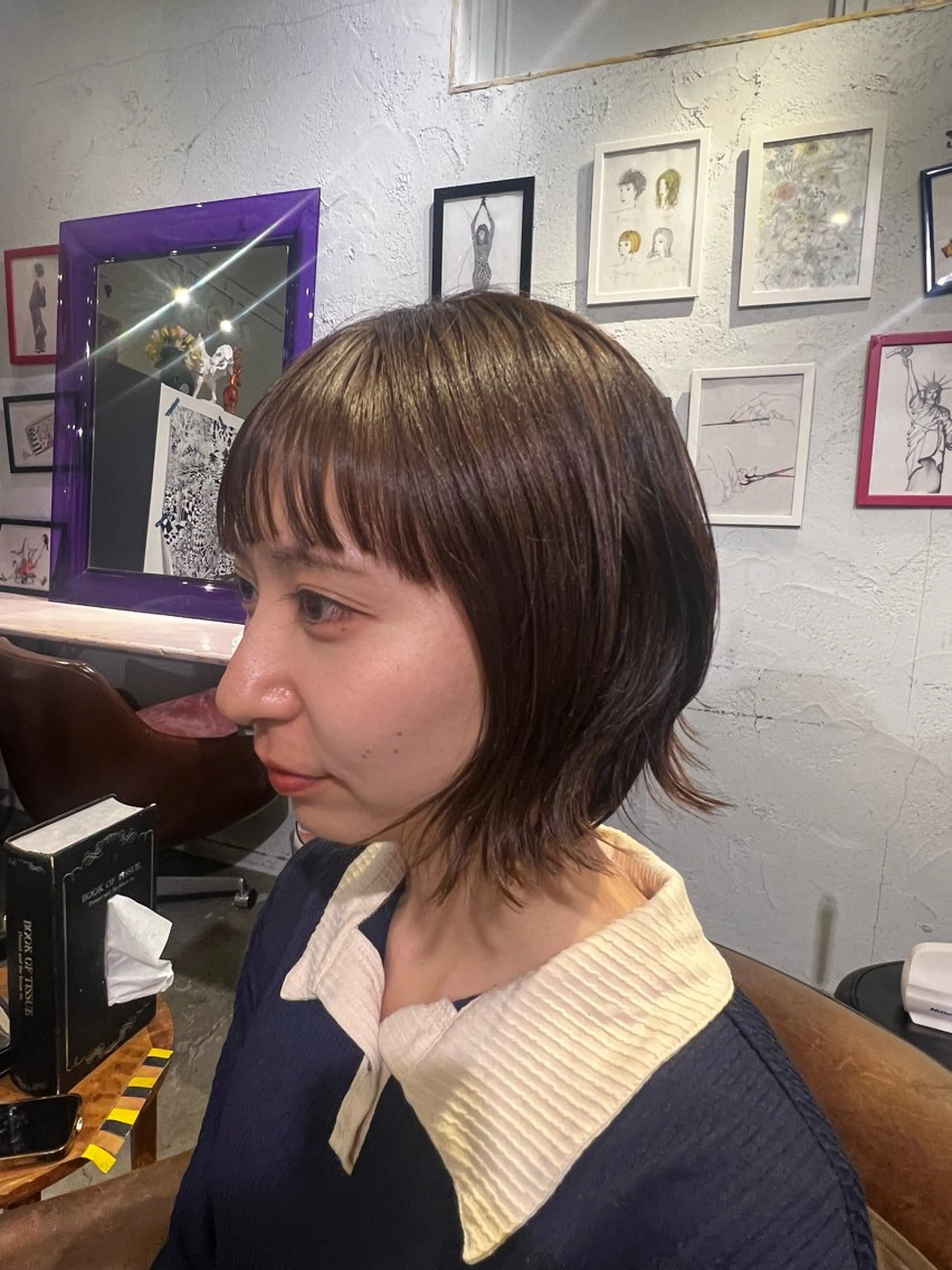 ショート ボブ 外ハネヘア stuart所属・今川 雅貴のヘアスタイル