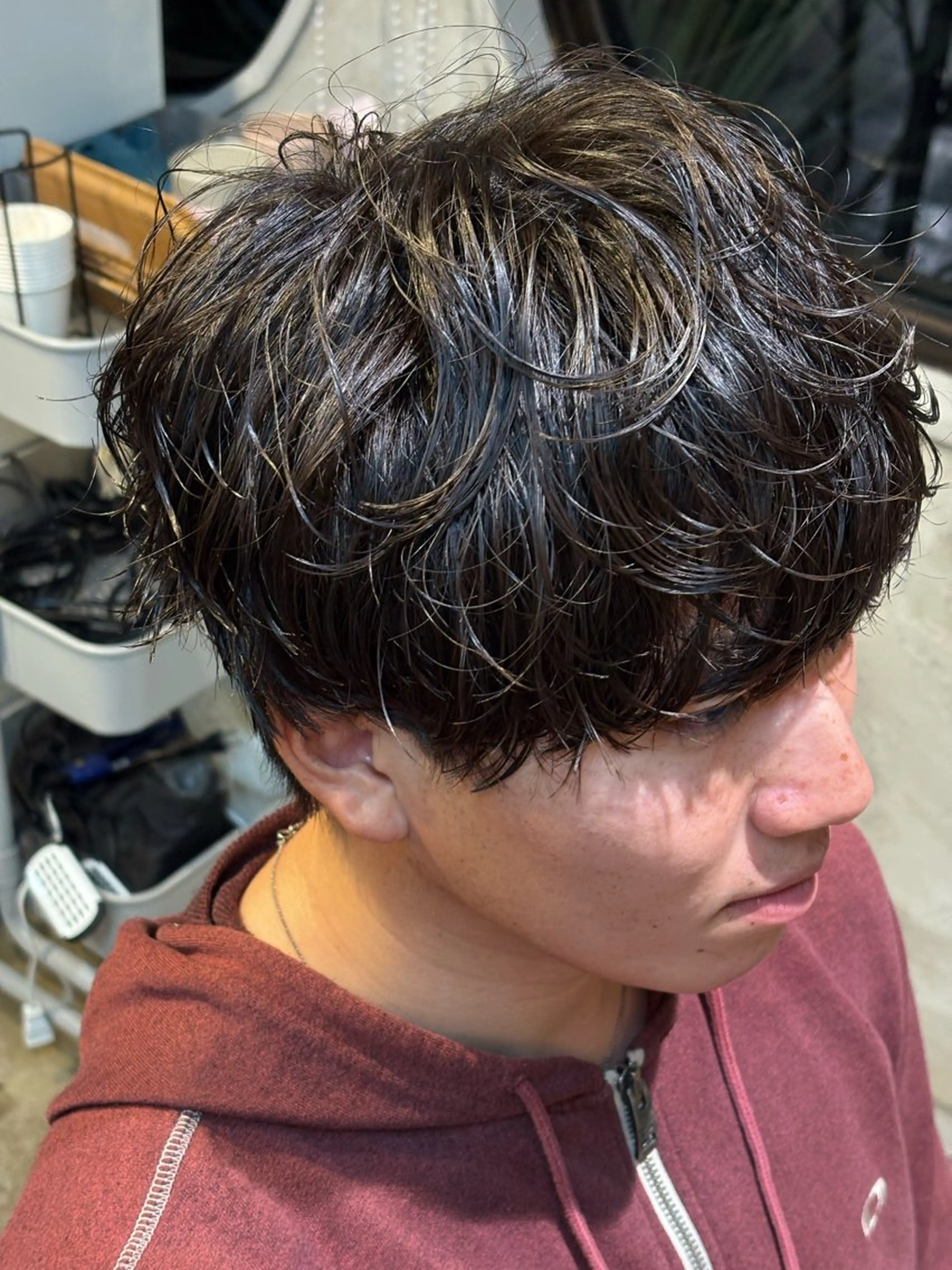 ショート パーマ メンズ 🌀rooomen 各務原/龍之介のヘアスタイル