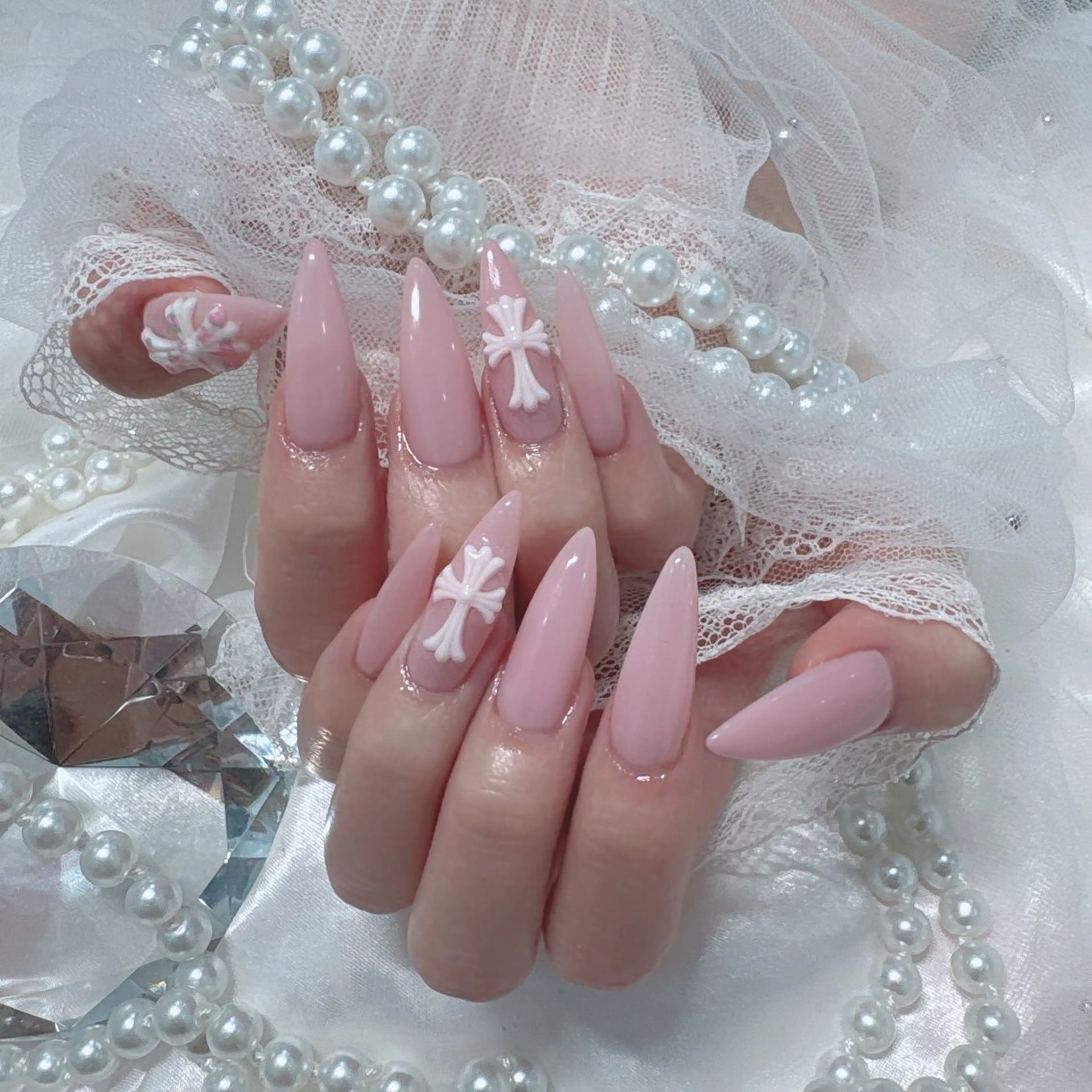 ロング ハンドネイル Marinnail Hibikiのネイルデザイン