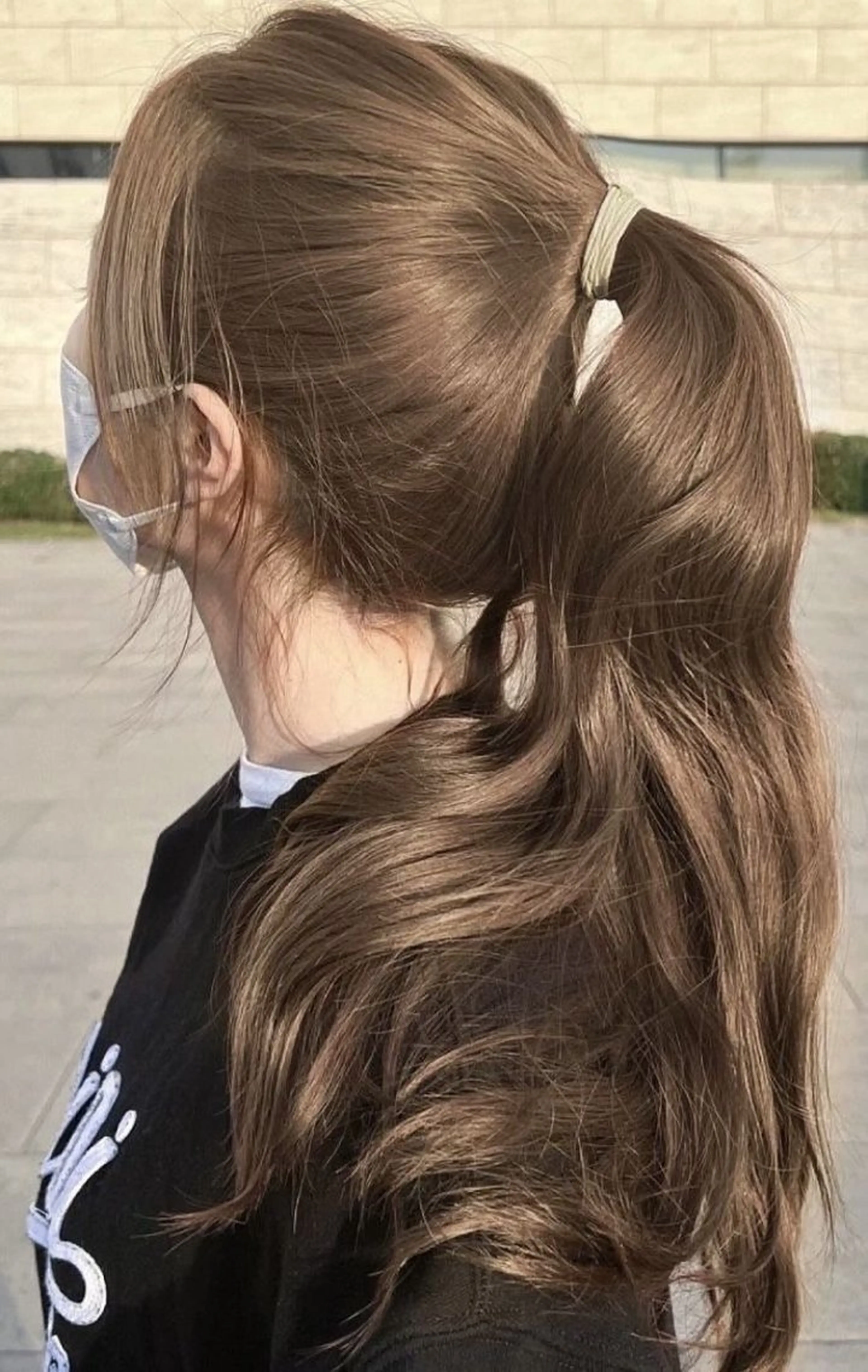 ロング カラー ブリーチ nok所属・レイヤー/ベージュ/ どますず🌺のヘアスタイル