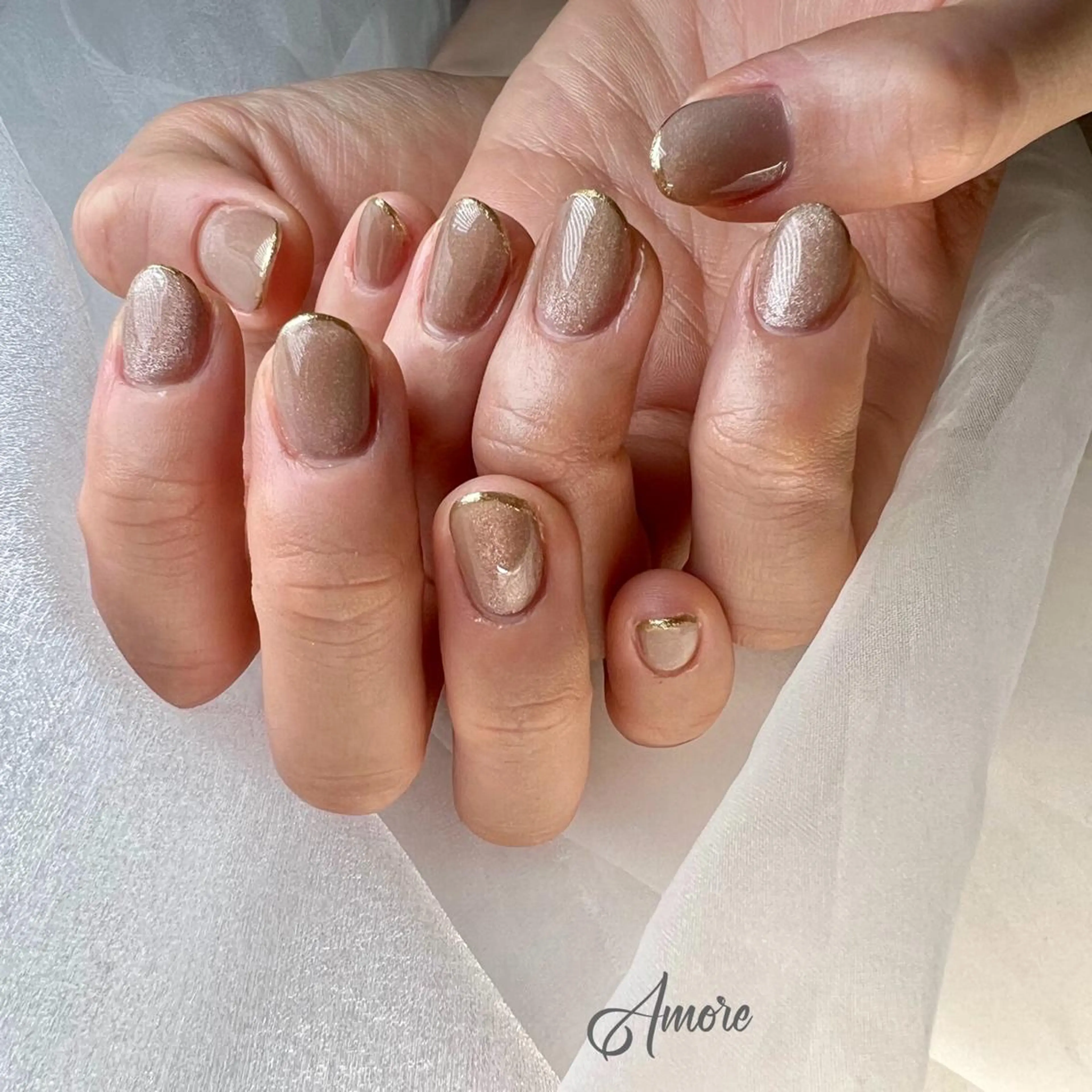 ネイル ジェルネイル 韓国ネイル ミラーネイル オフィスネイル パラジェル You kyehwaのネイルデザイン