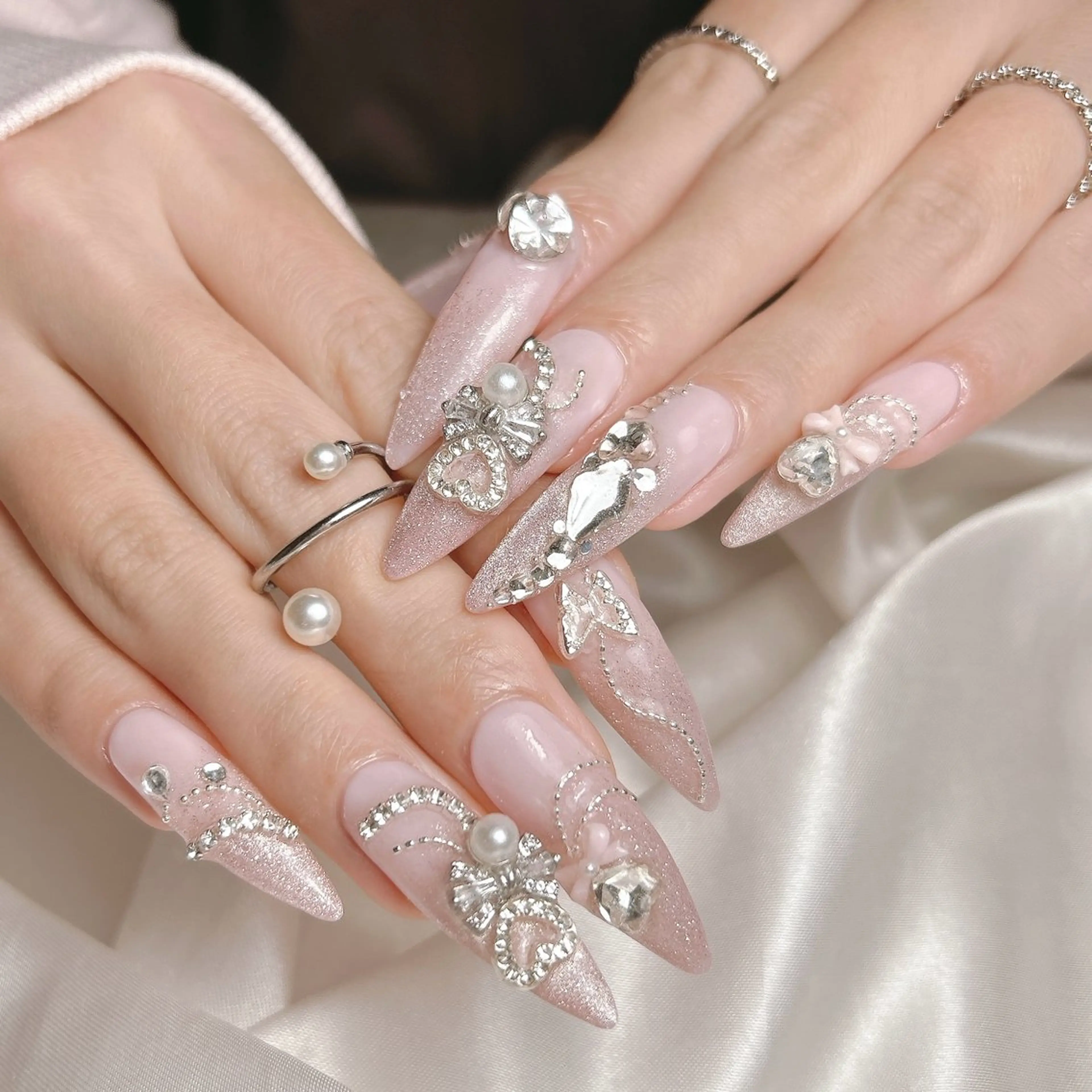 ネイル 成人式 ハンドネイル junna 金山.東別院.上前津のネイルデザイン