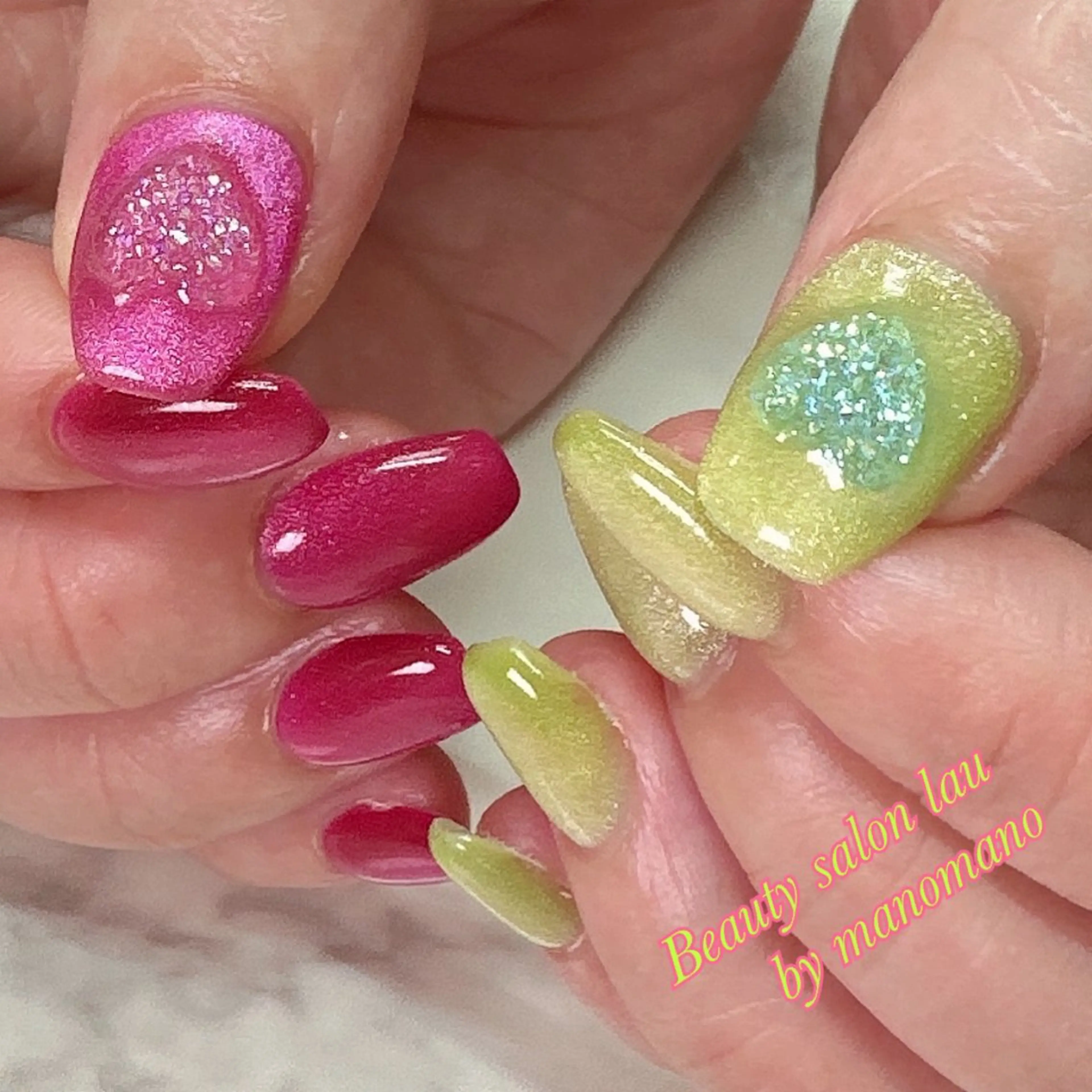 ネイル ハンドネイル ラウバイマノマノ なかざとのネイルデザイン